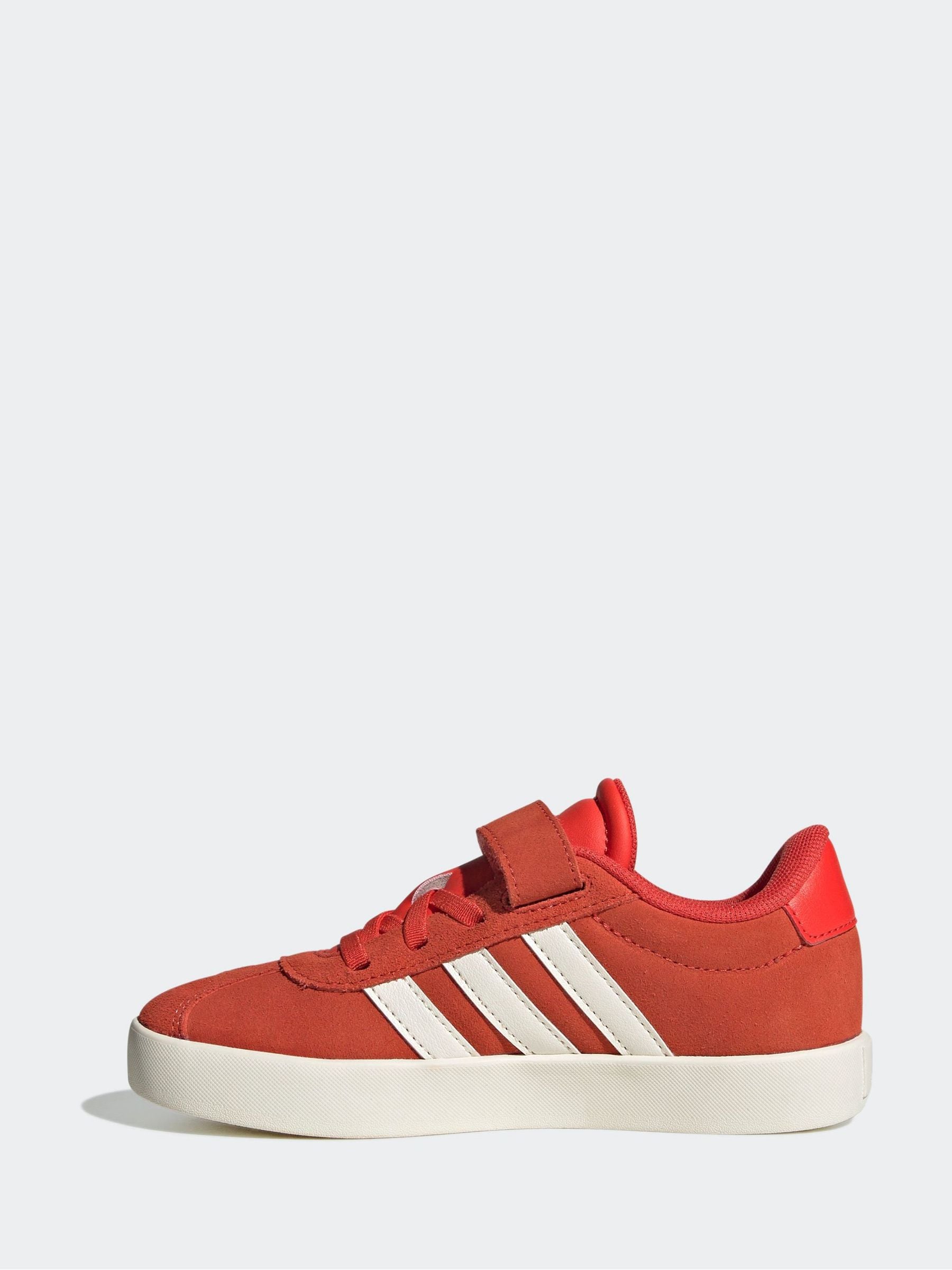 adidas Red/White VL Court 3.0 Trainers