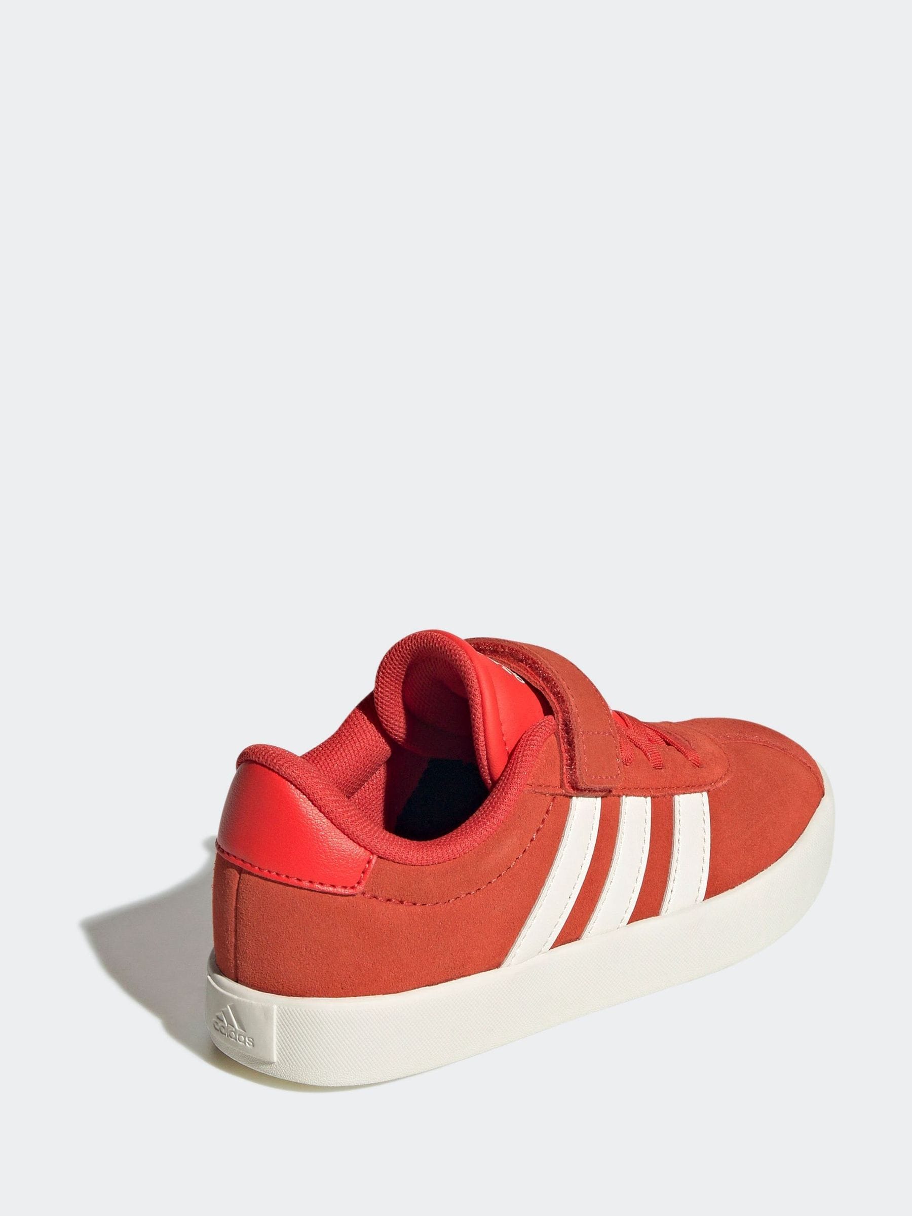 adidas Red/White VL Court 3.0 Trainers