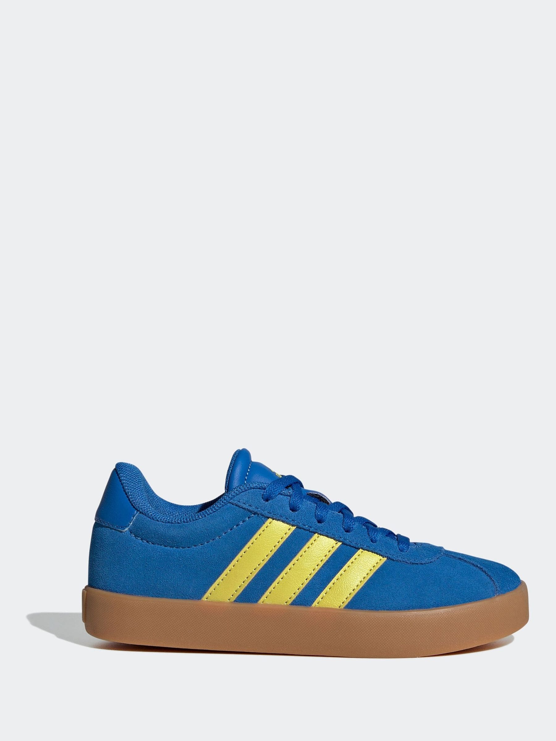 adidas Blue/Yellow VL Court 3.0 Trainers