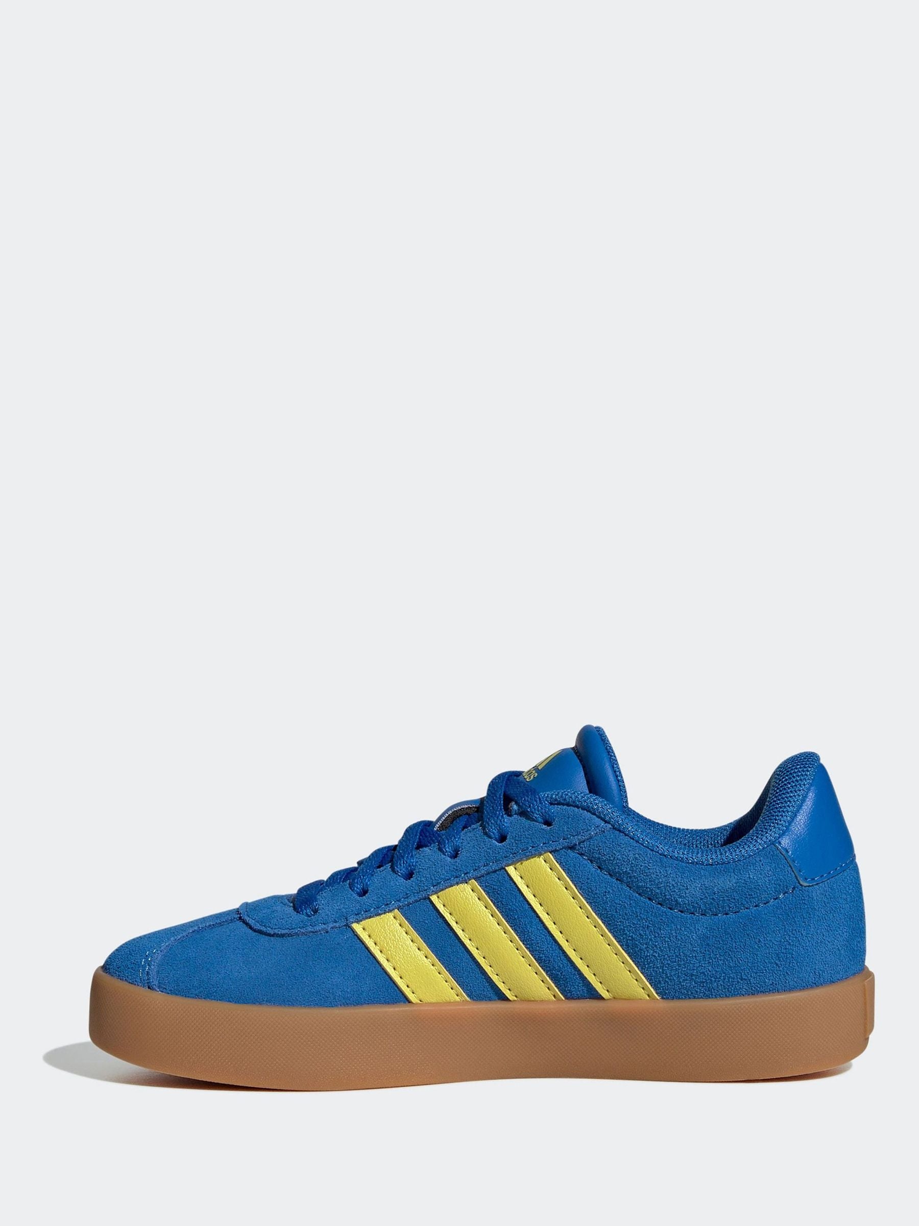 adidas Blue/Yellow VL Court 3.0 Trainers