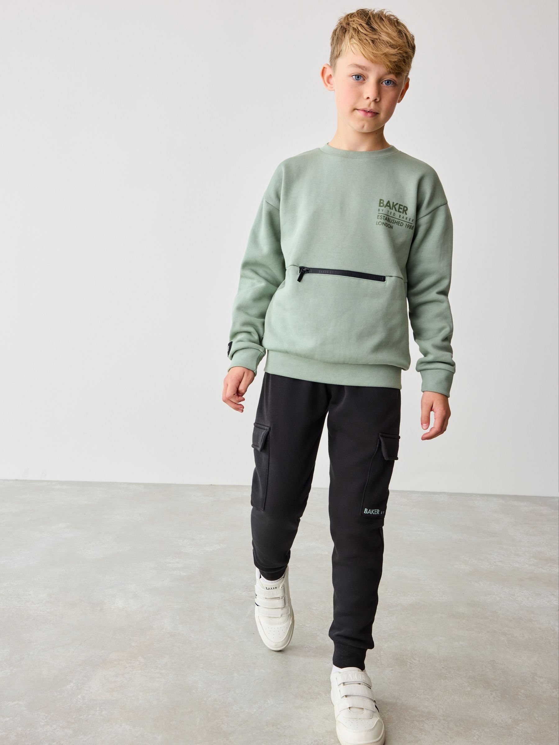 Baker by Ted Baker Sweatshirt and Cargo Joggers Set