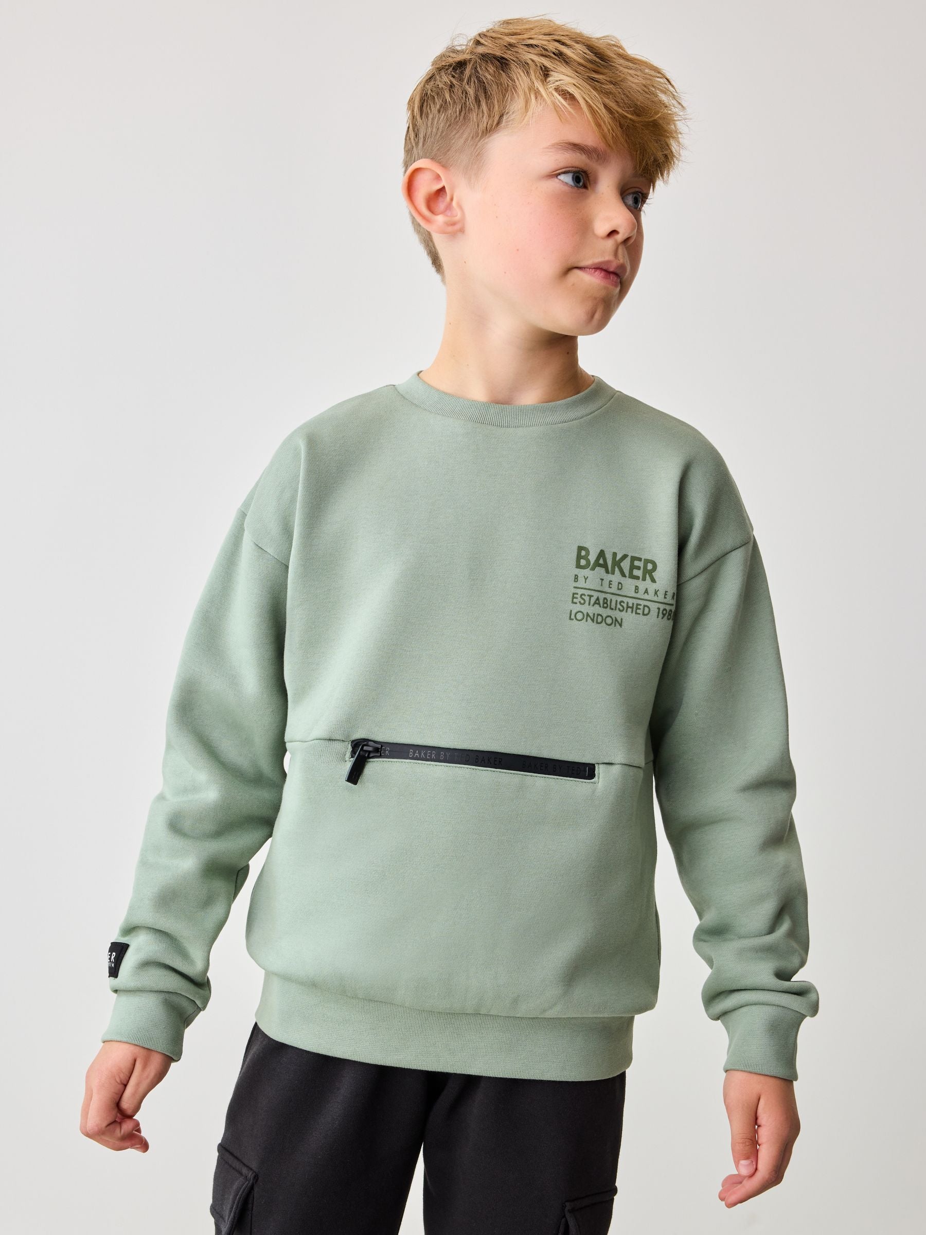 Baker by Ted Baker Sweatshirt and Cargo Joggers Set