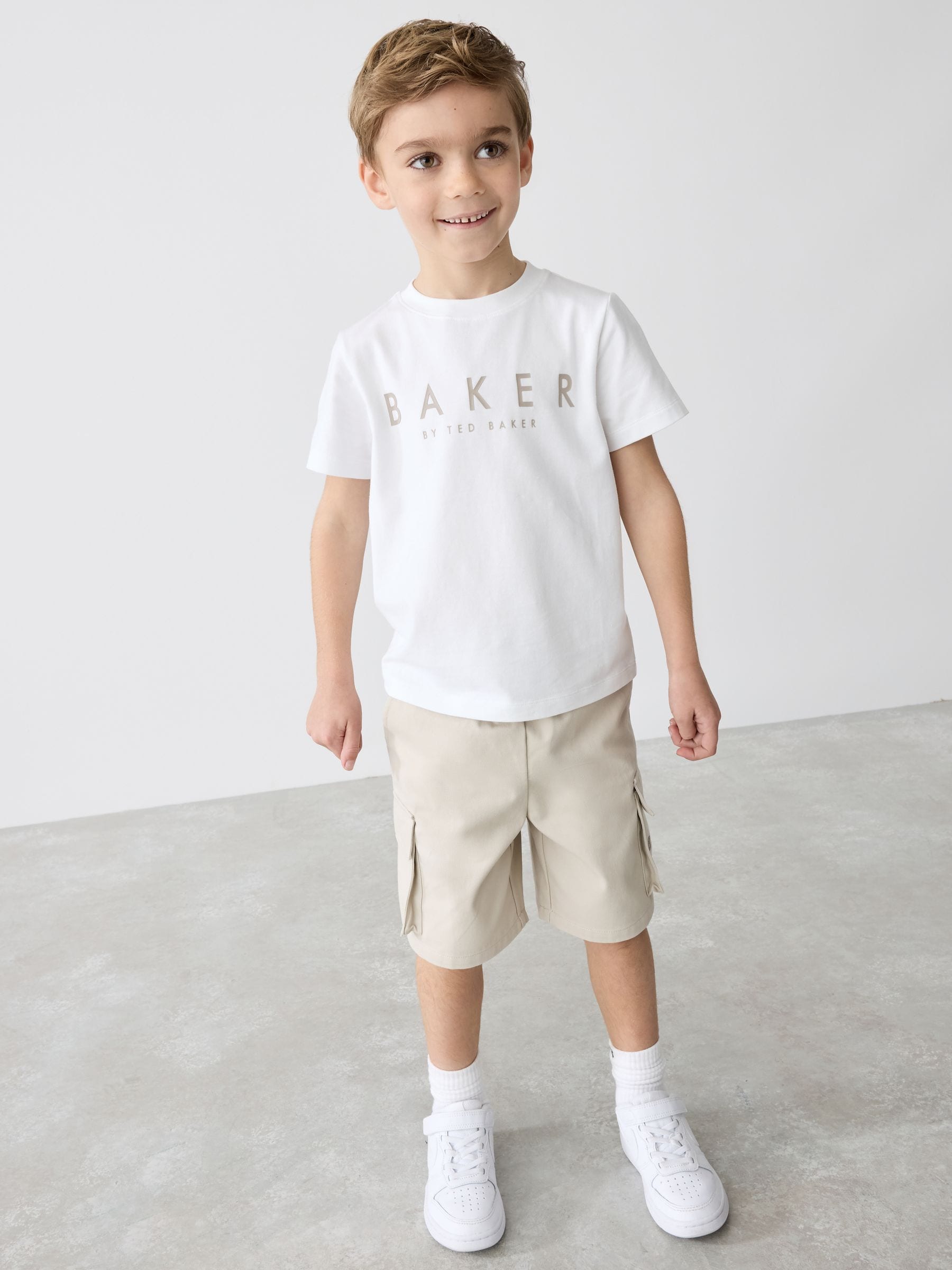 Baker by Ted Baker 100% Cotton Shacket and T-Shirt Set