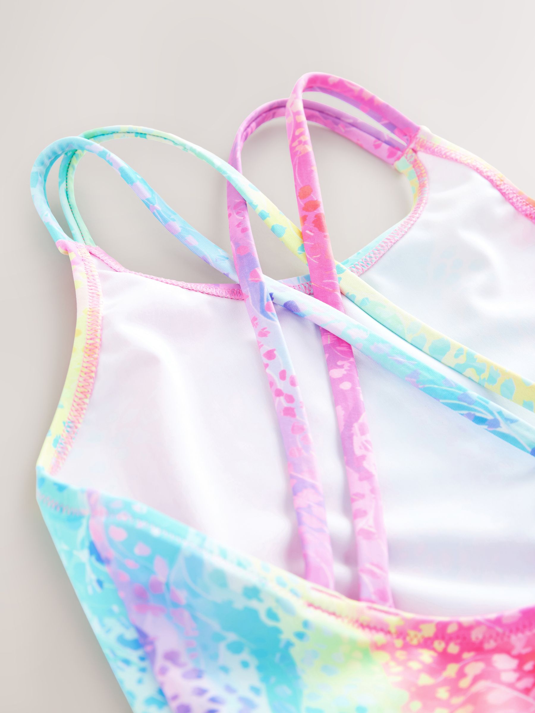 Multi Animal Double Strap Swimsuit (3-16yrs)