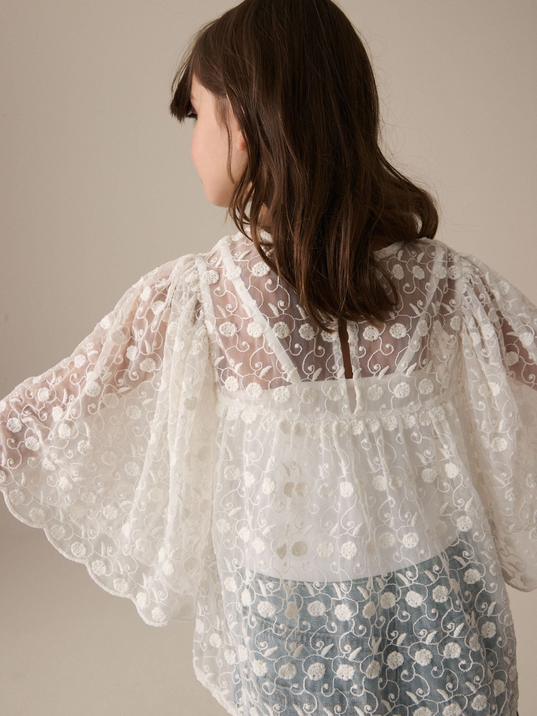 Cream Lace Blouse (3-16yrs)