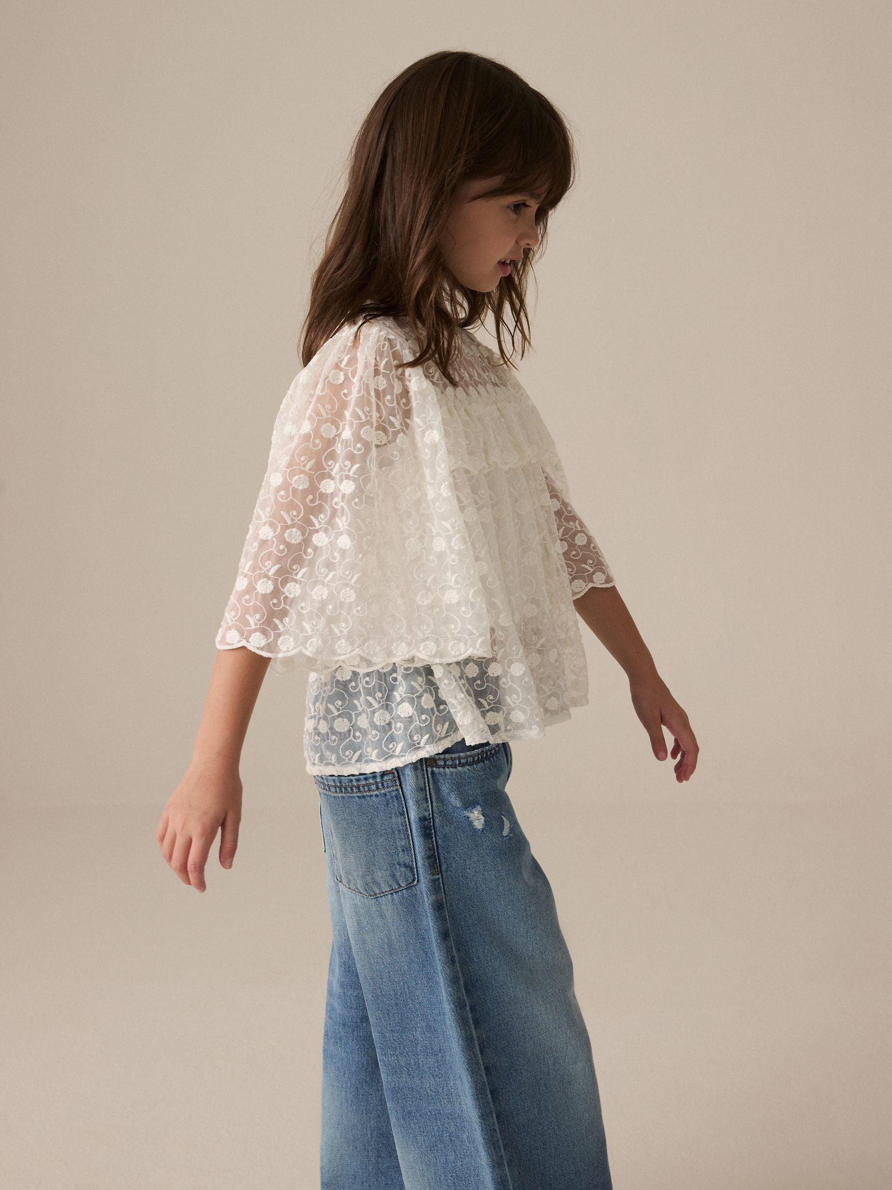 Cream Lace Blouse (3-16yrs)