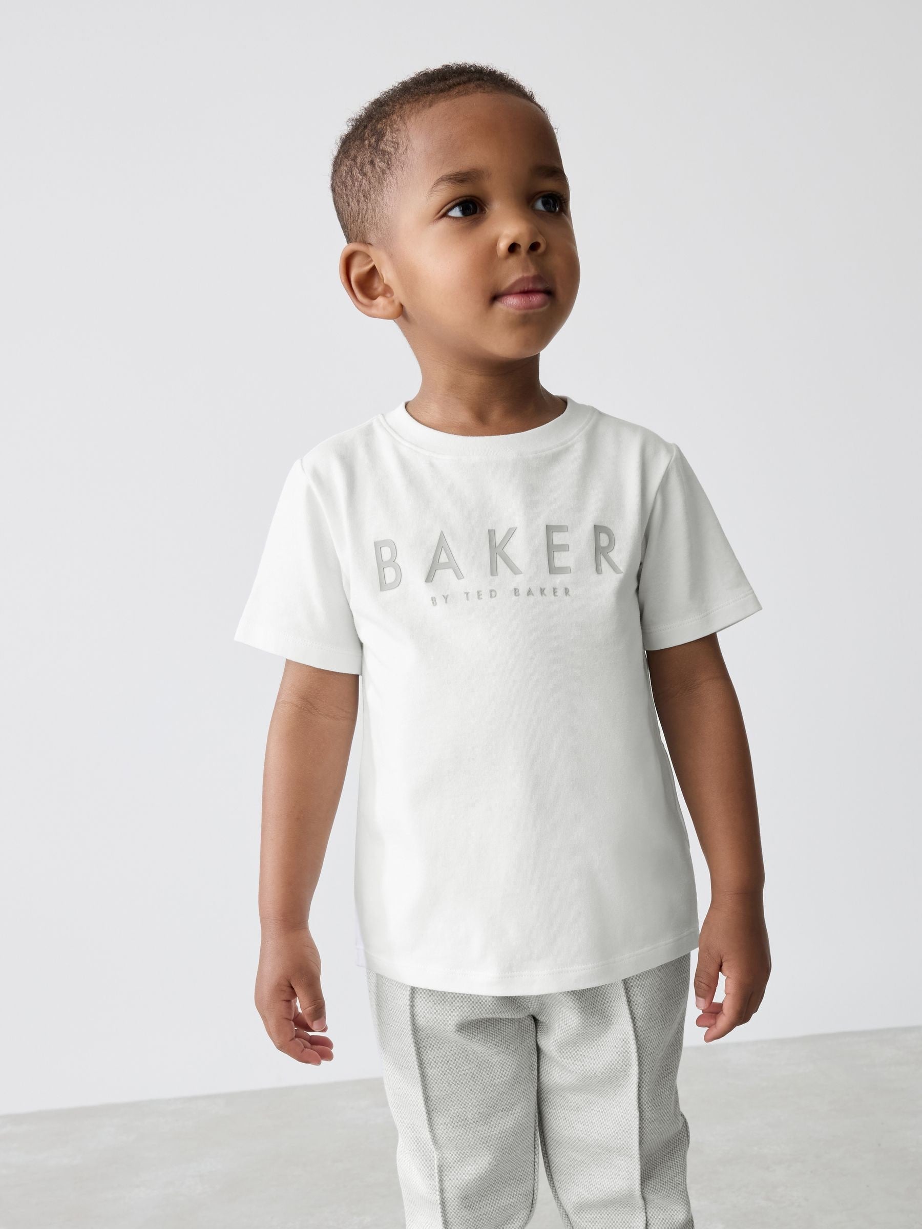 Baker by Ted Baker Grey Textured Jacket T-Shirt and Trousers Set