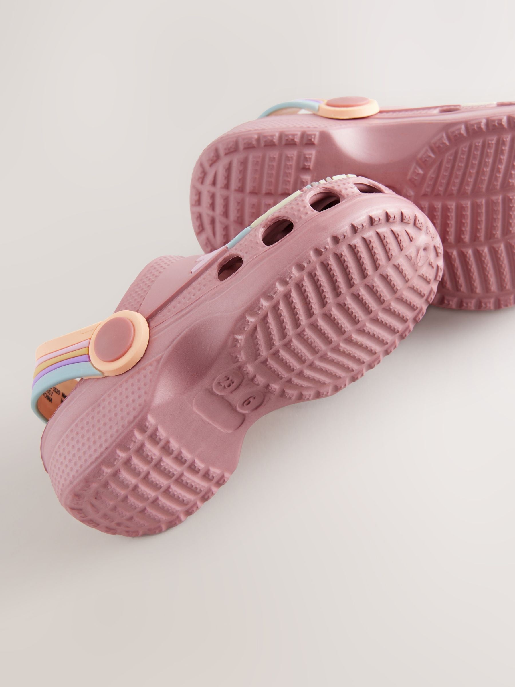 Rust Brown/Pink Safari Character Clogs