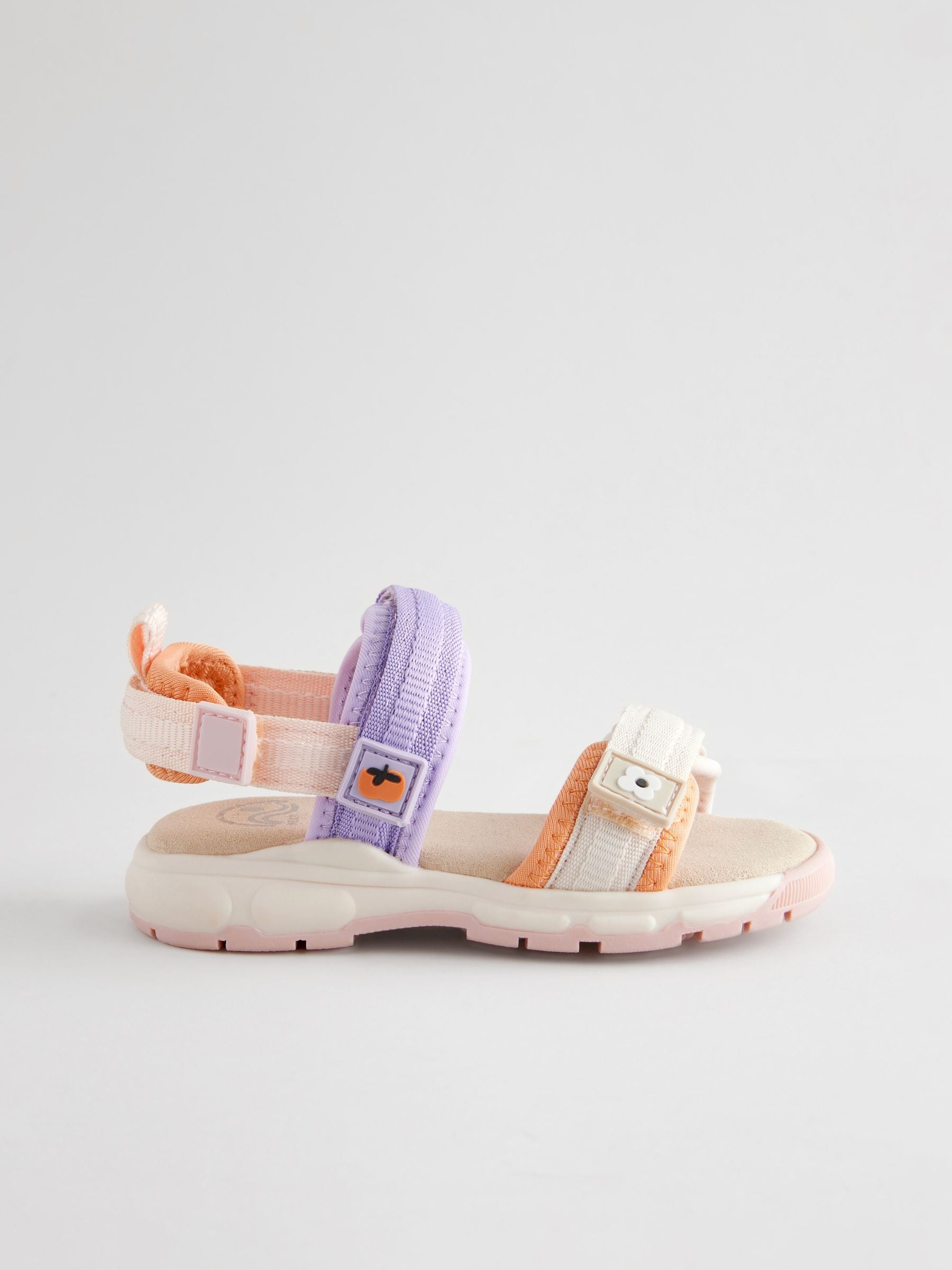 Multi Pastel Colourblock Trekker Sandals