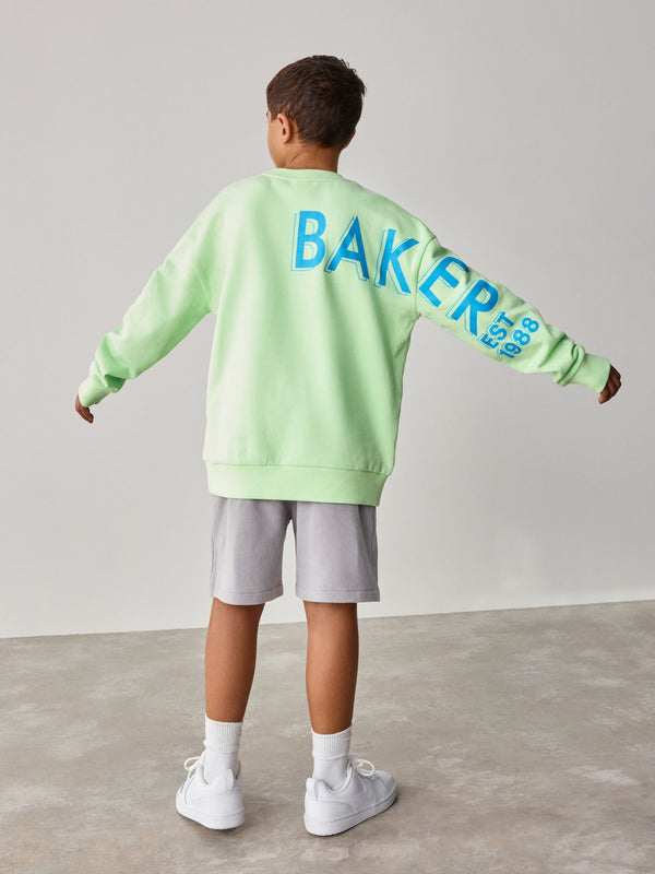 Baker by Ted Baker Lime Green Sweatshirt And Shorts Set