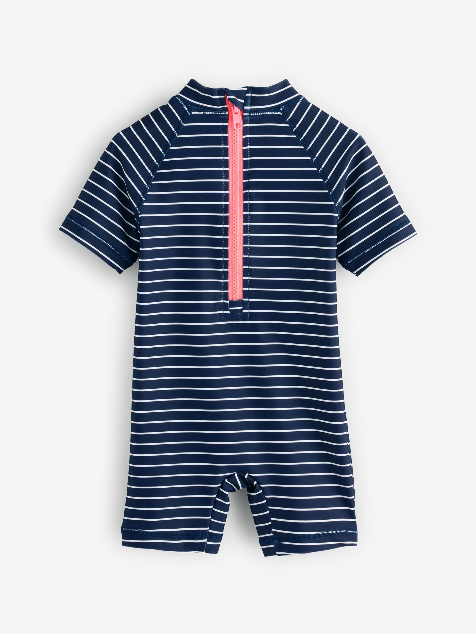 Navy Cherry Zip Back Sunsafe Swimsuit (3mths-7yrs)