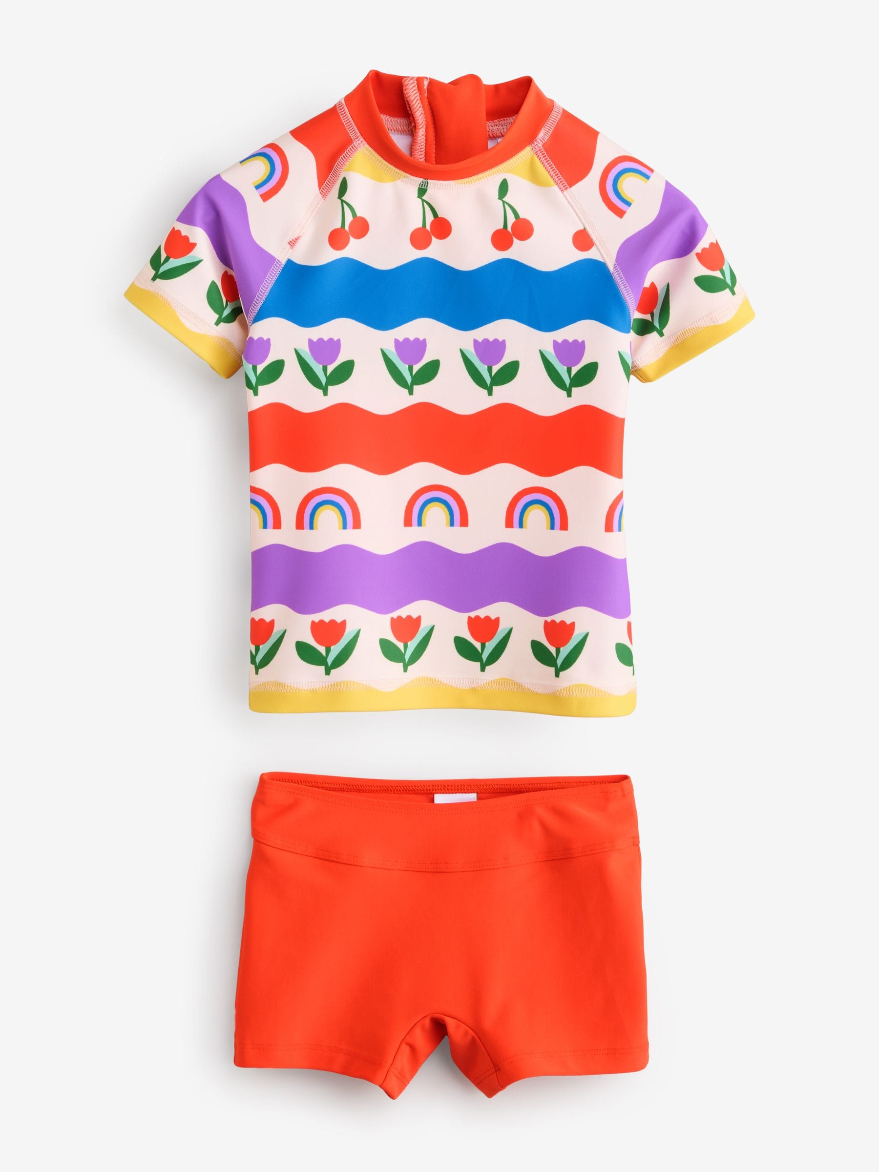 Multi Rainbow Sunsafe Rash Vest Set (3mths-7yrs)