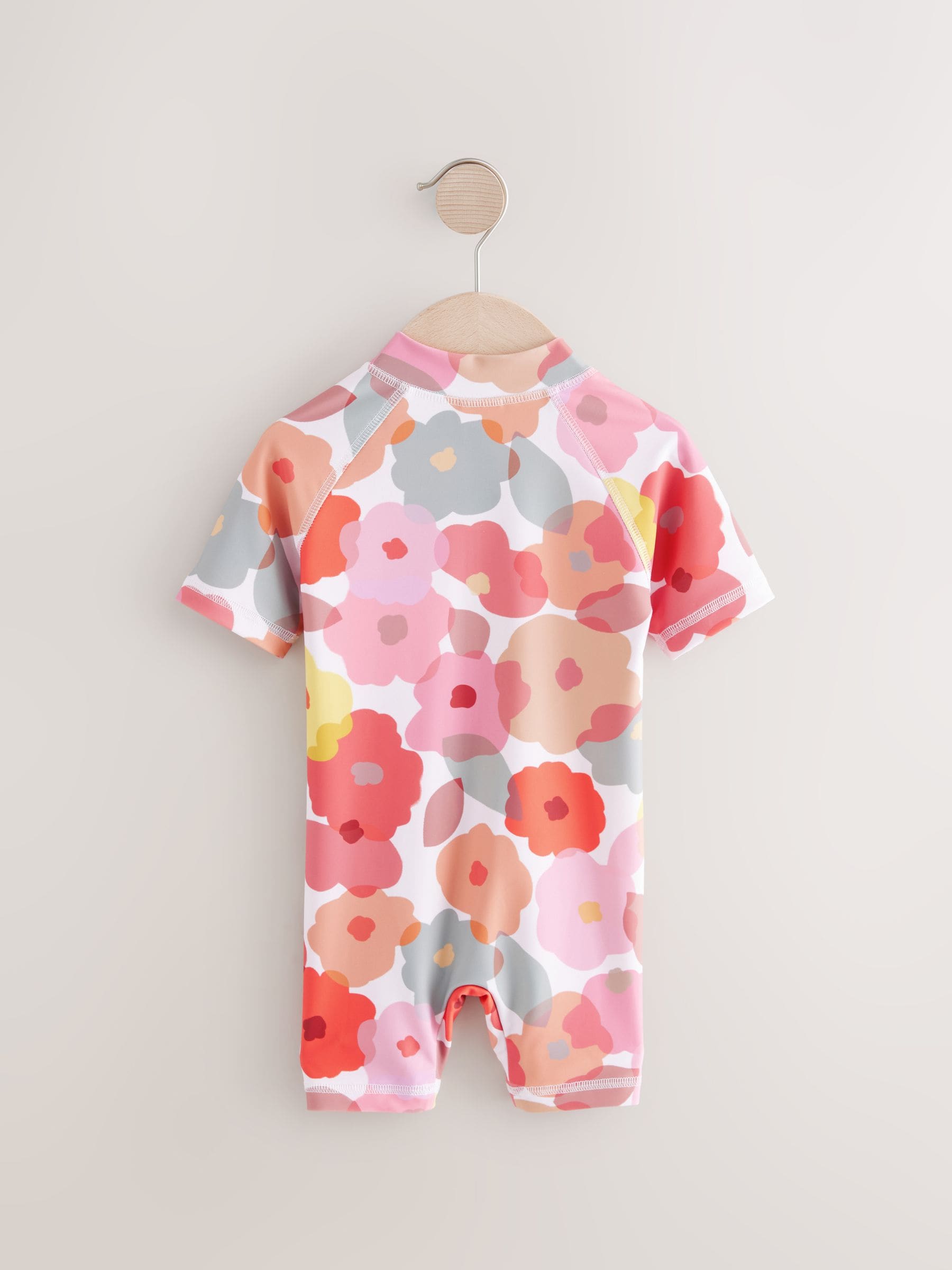 Pink/Rust Floral Sunsafe Swimsuit (3mths-10yrs)