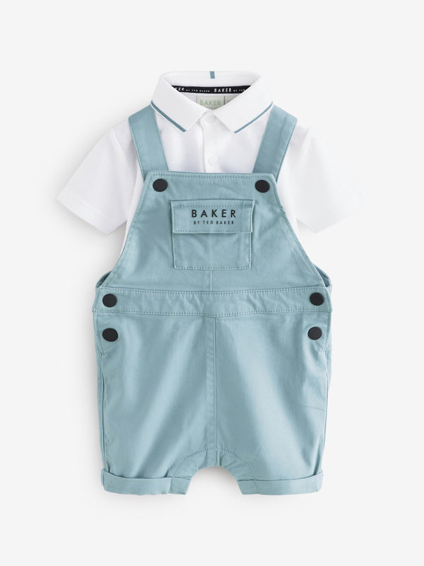 Baker by Ted Baker Dungaree And Polo Shirt Set