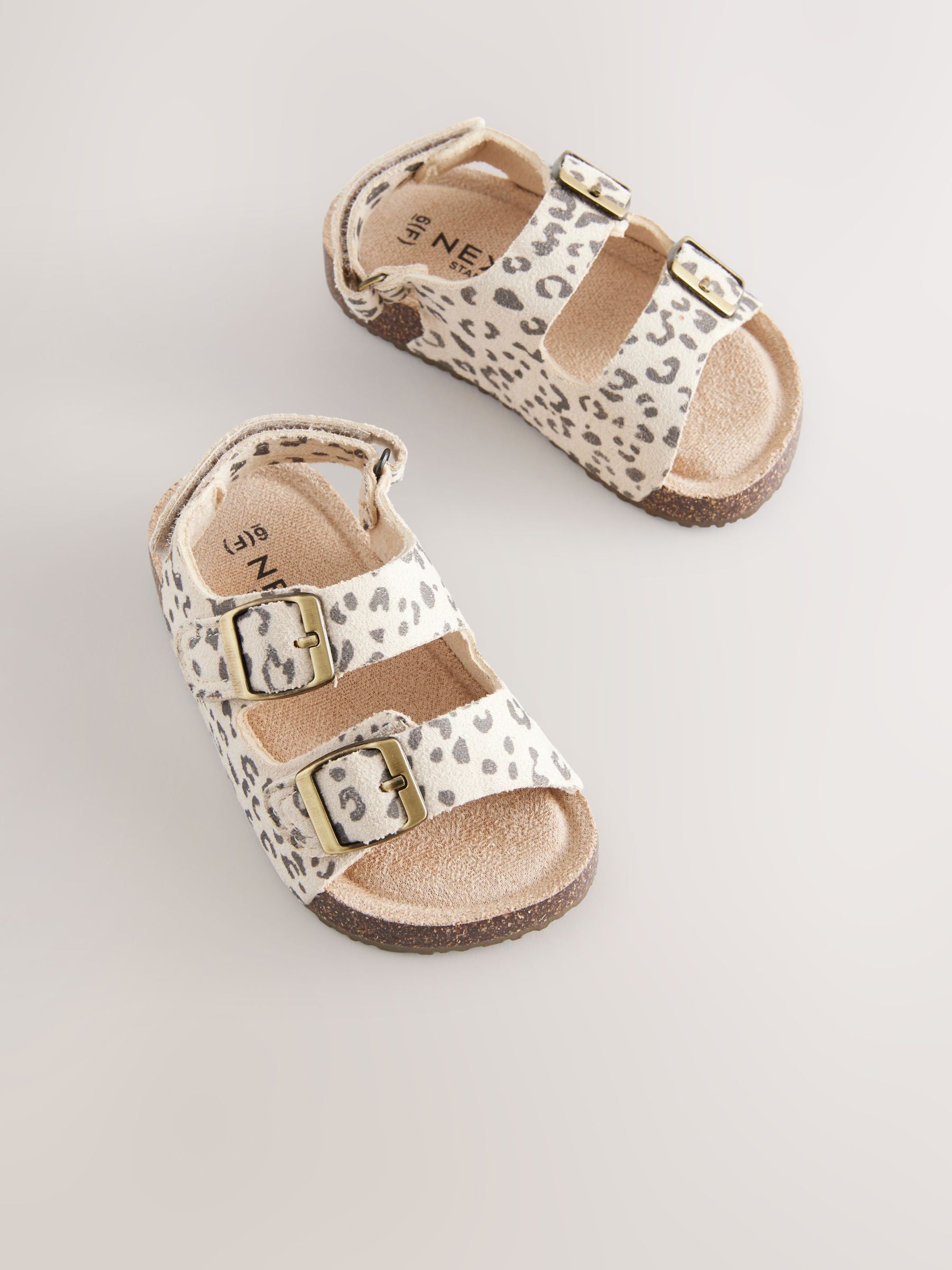 Animal Print Standard Fit (F) Corkbed Double Two Strap Sandals