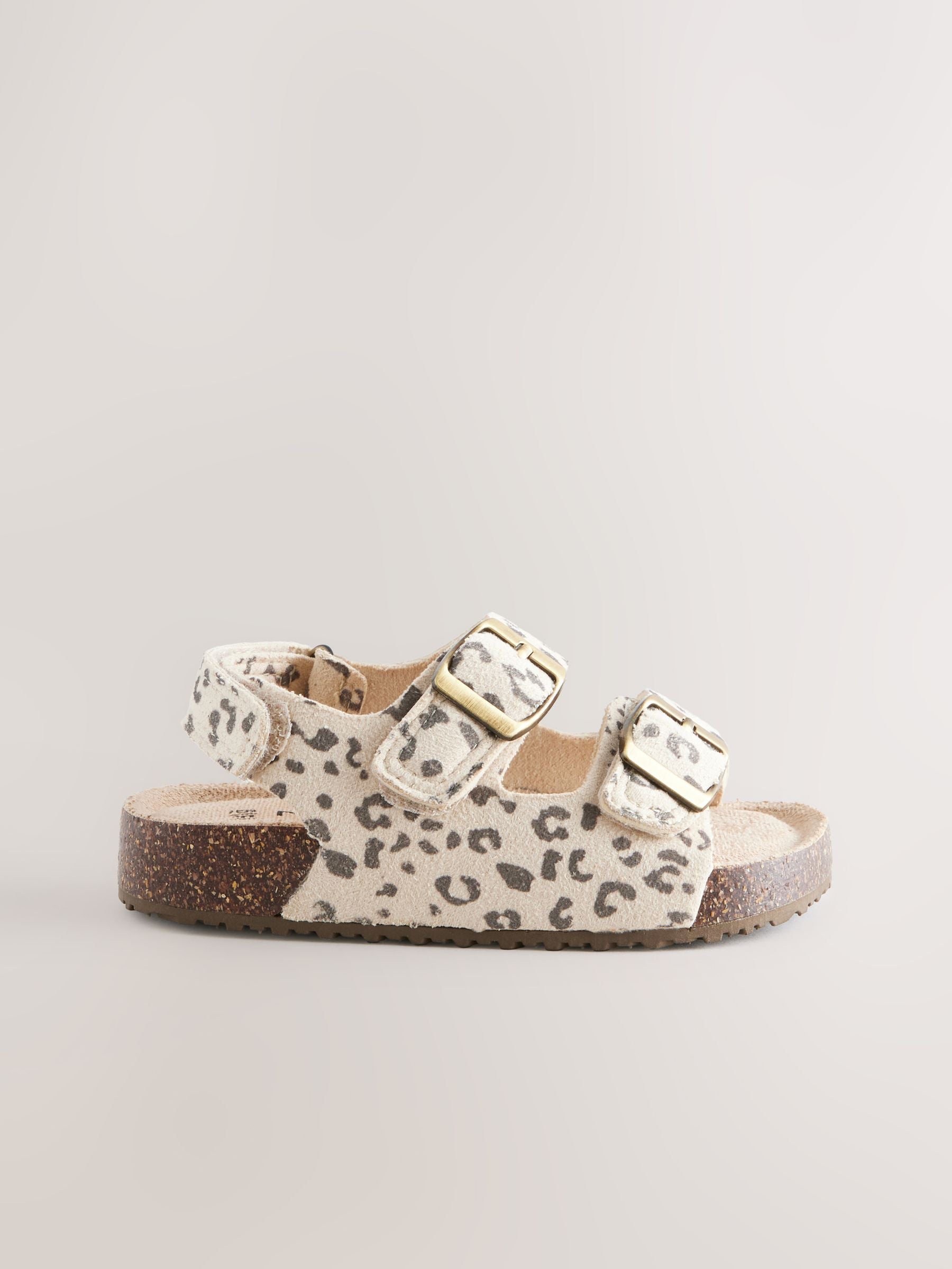 Animal Print Standard Fit (F) Corkbed Double Two Strap Sandals