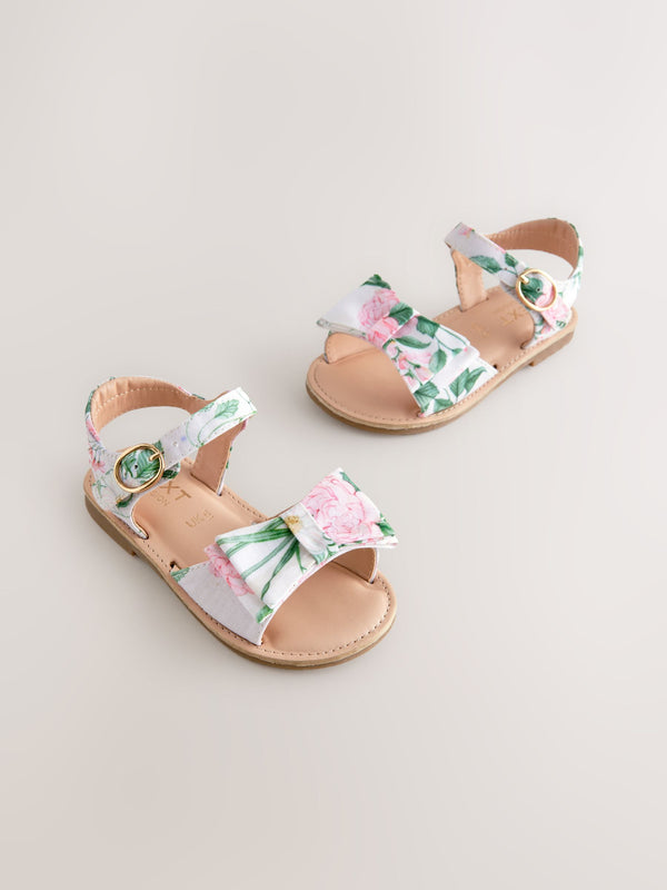 Floral Standard Fit (F) Bow Occasion Sandals