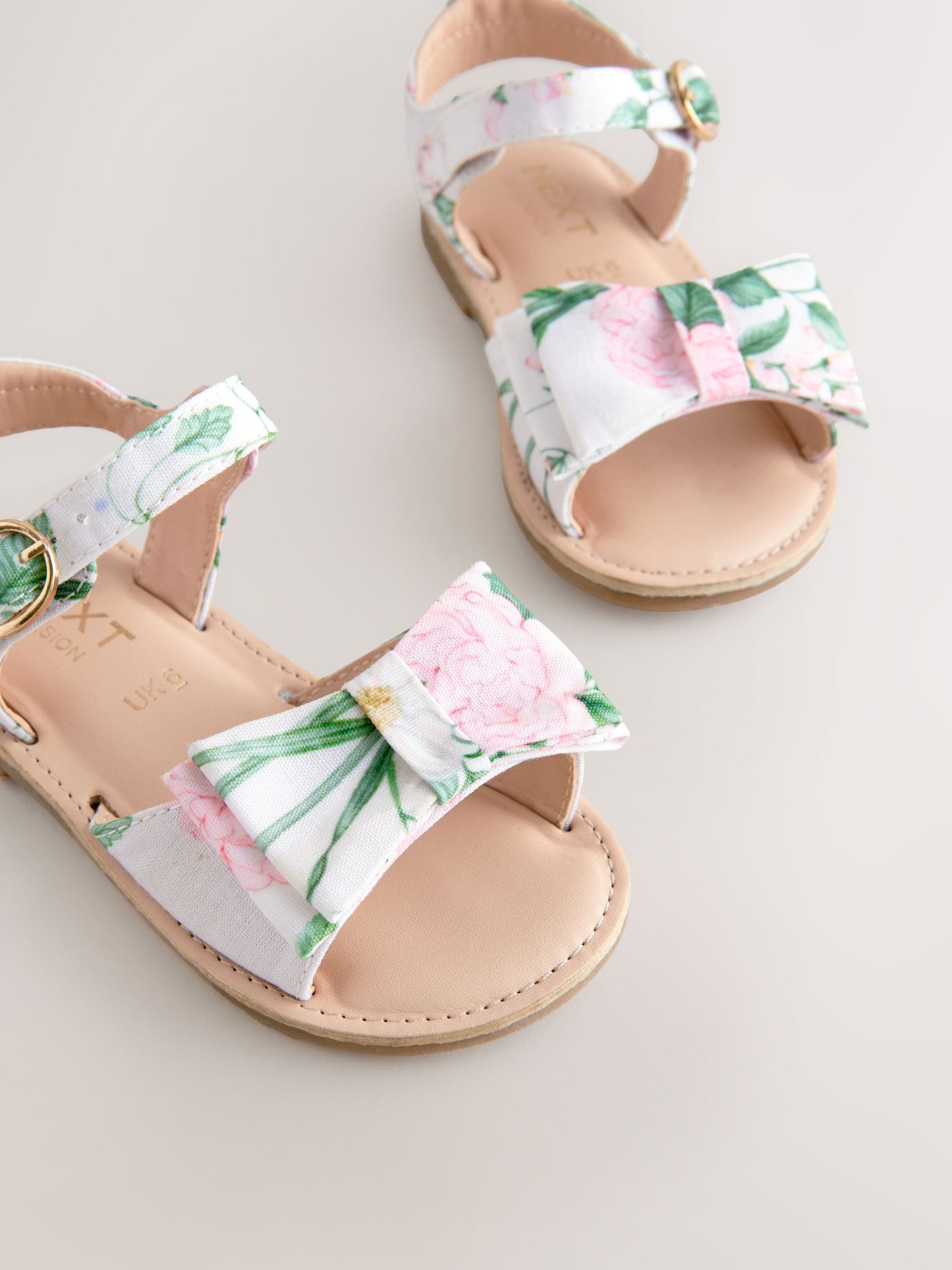 Floral Standard Fit (F) Bow Occasion Sandals