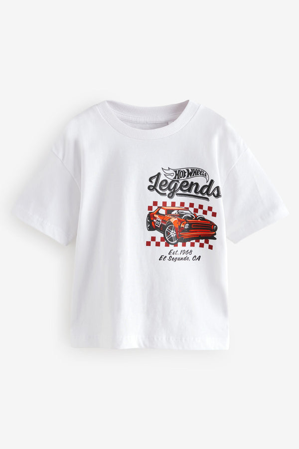 White Hot Wheels Short Sleeve T-Shirt (3mths-8yrs)