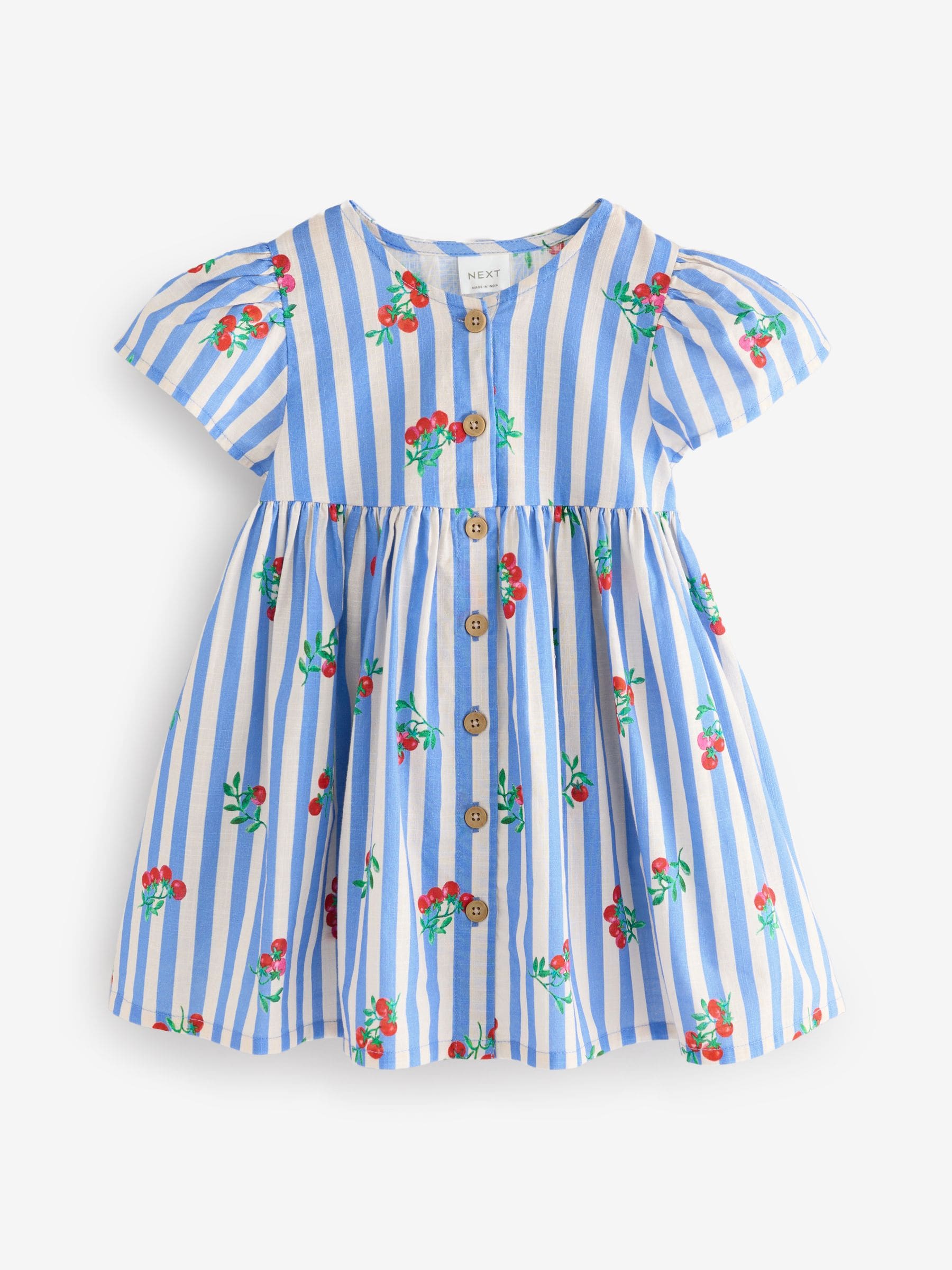 Blue Tomato Stripe Button Up 100% Cotton Dress (3mths-10yrs)