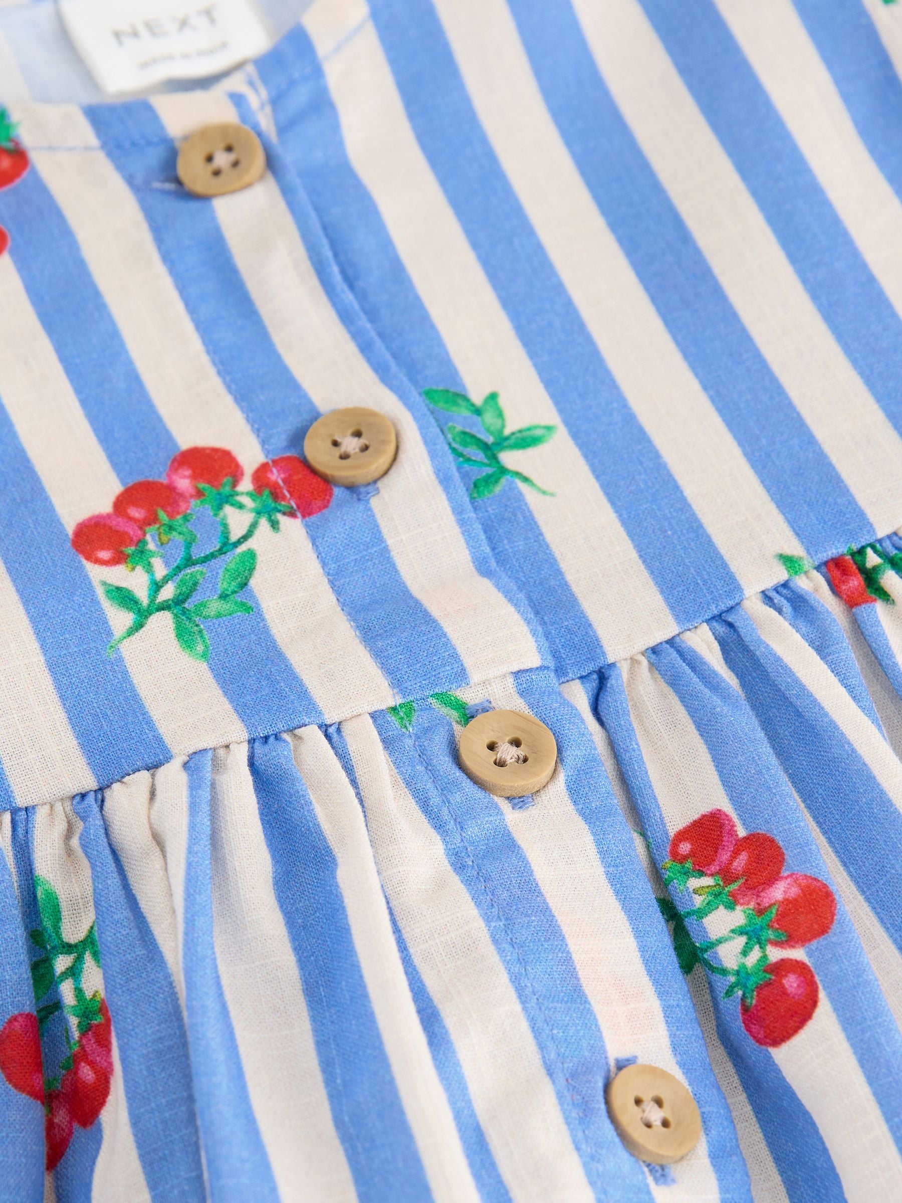 Blue Tomato Stripe Button Up 100% Cotton Dress (3mths-10yrs)