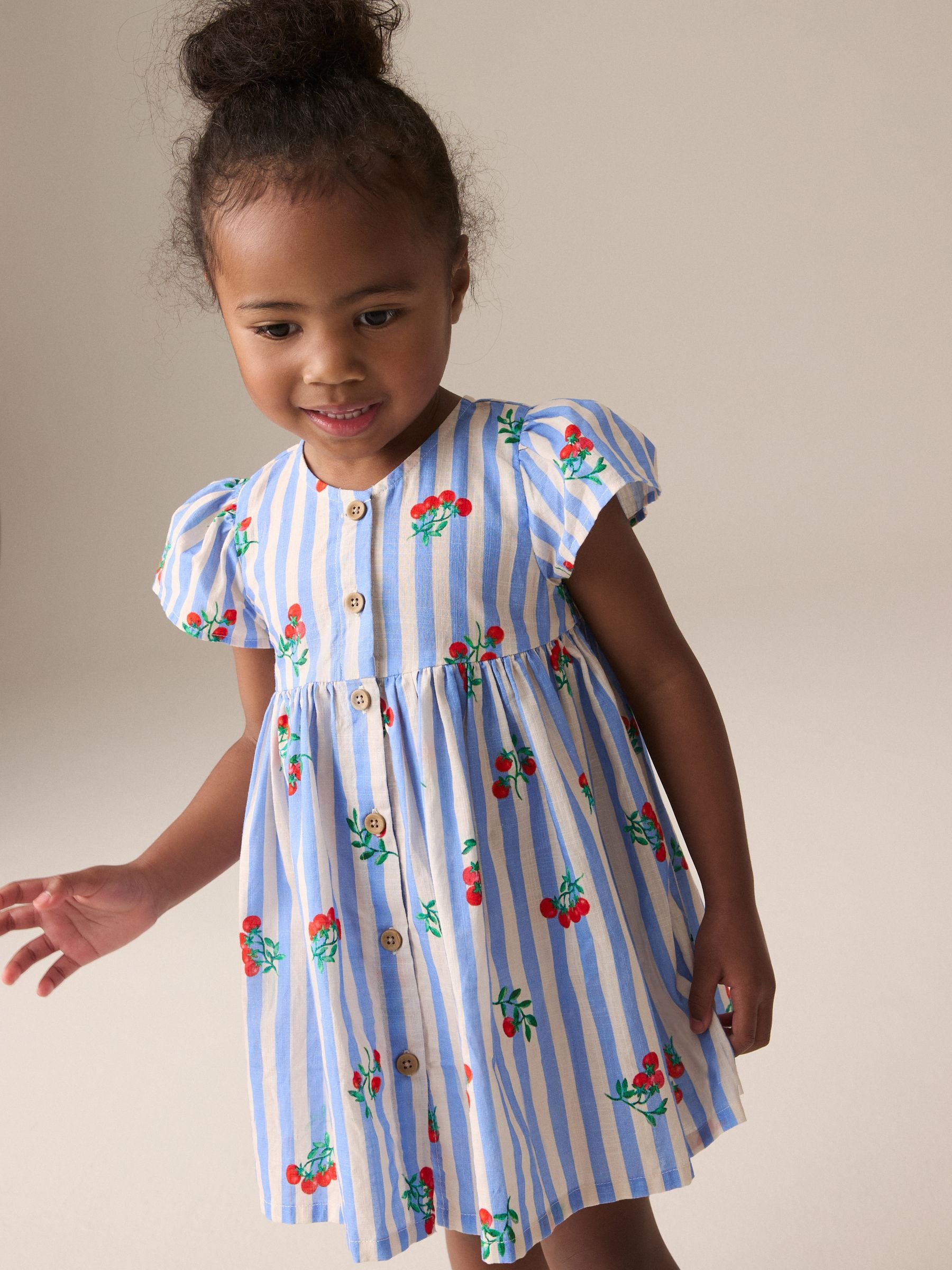 Blue Tomato Stripe Button Up Dress (3mths-10yrs)