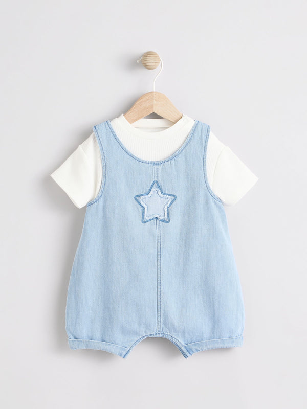 Denim Star Denim Dungaree and Bodysuit Baby Set (0mths-2yrs)