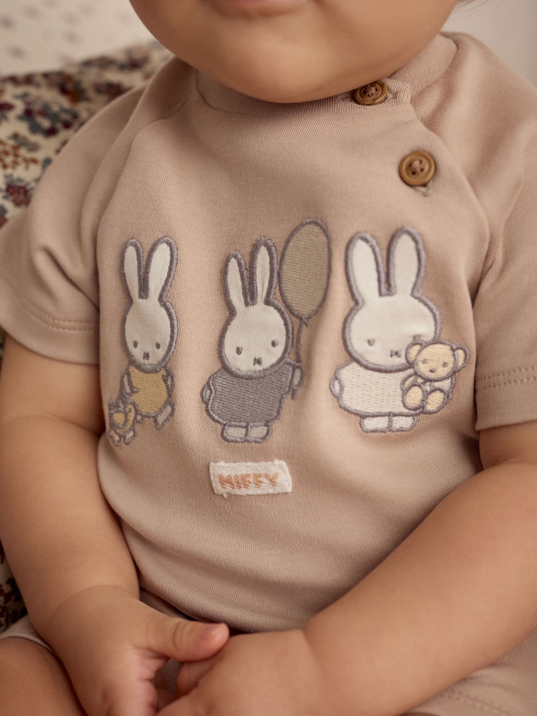 Neutral Miffy Baby 100% Cotton Romper (0mths-2yrs)