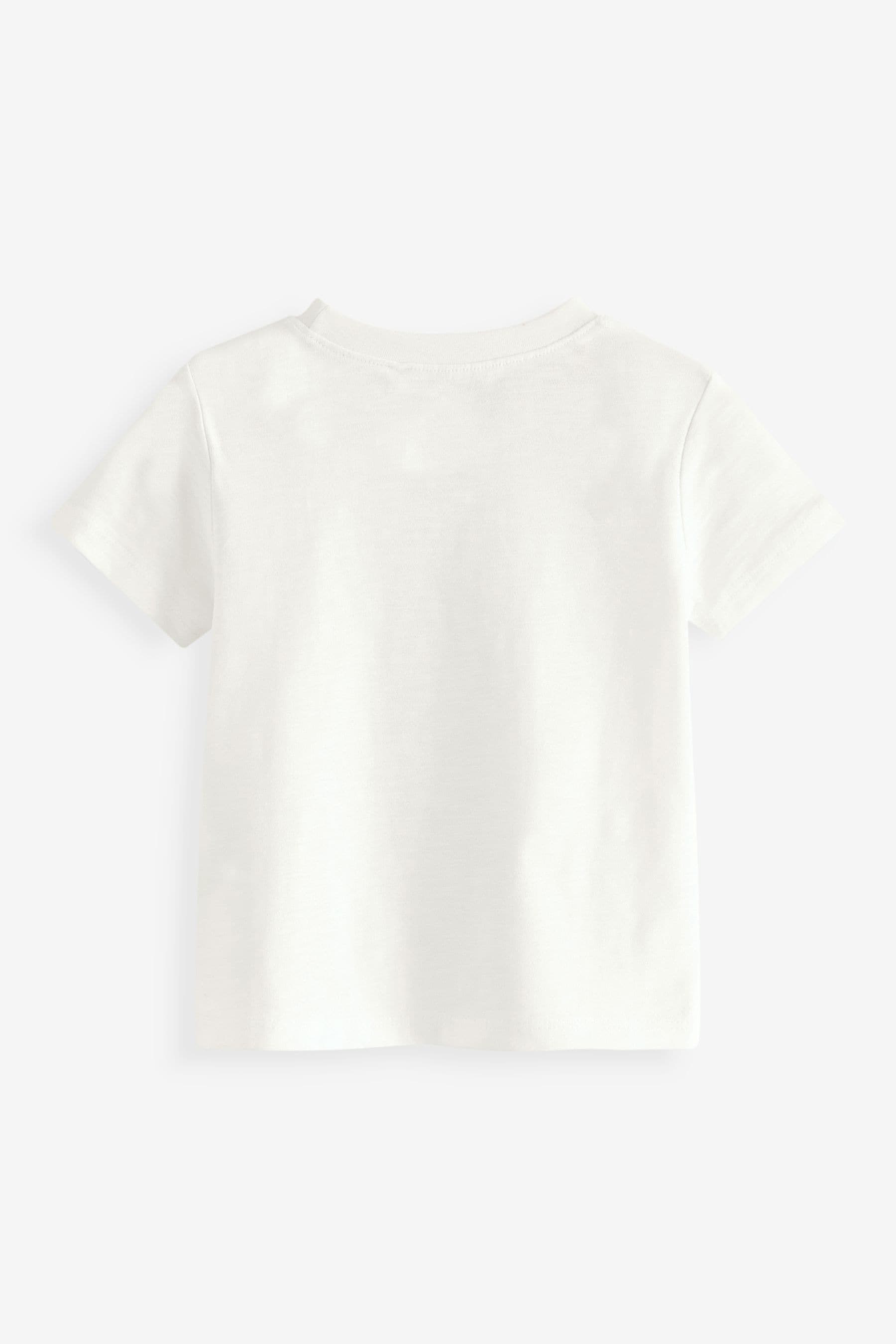 White Pretty mouse Short Sleeve T-Shirt (3mths-7yrs)