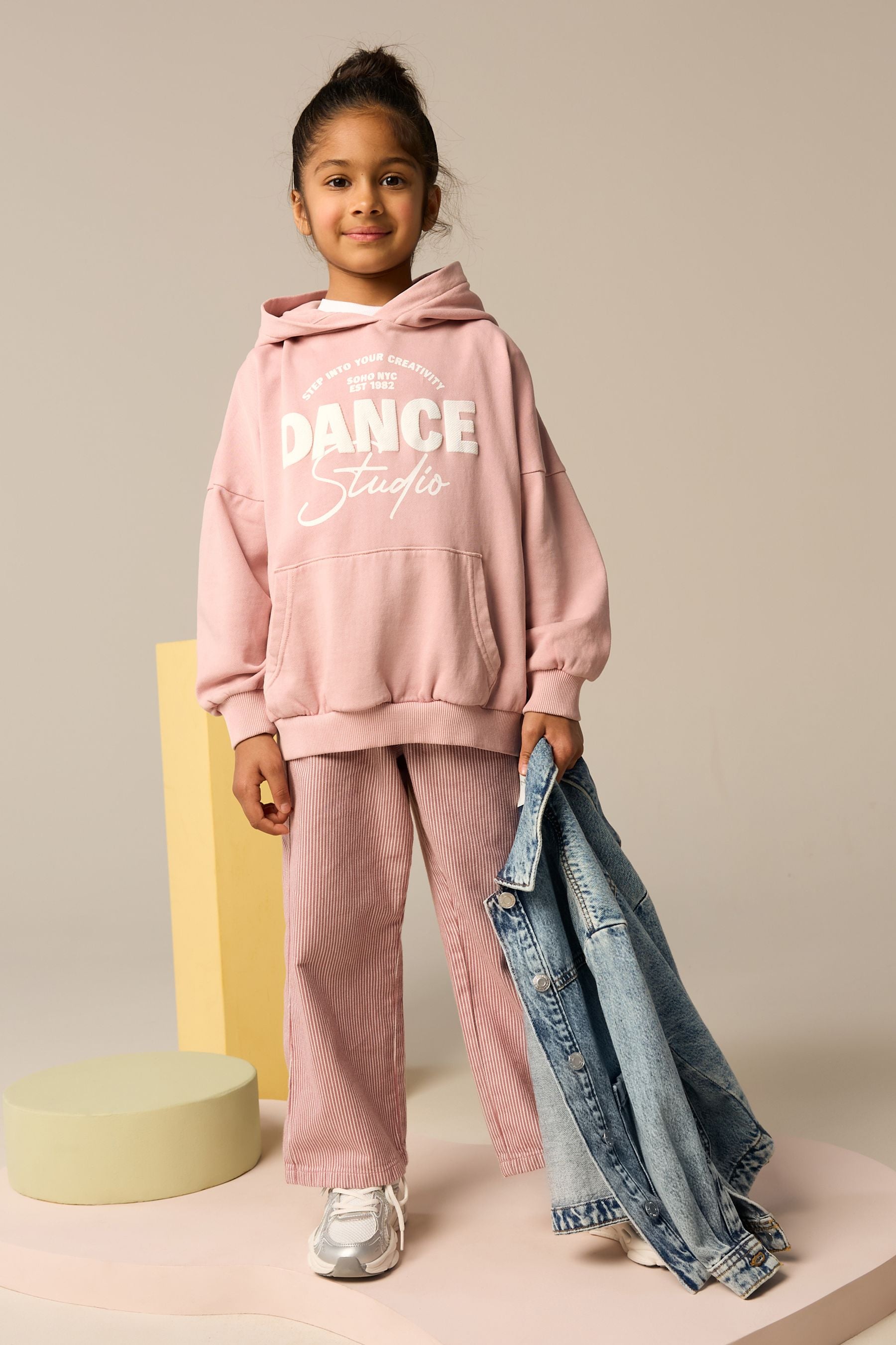 Pink Hoodie Printed Slogan Hoodie (3-16yrs)