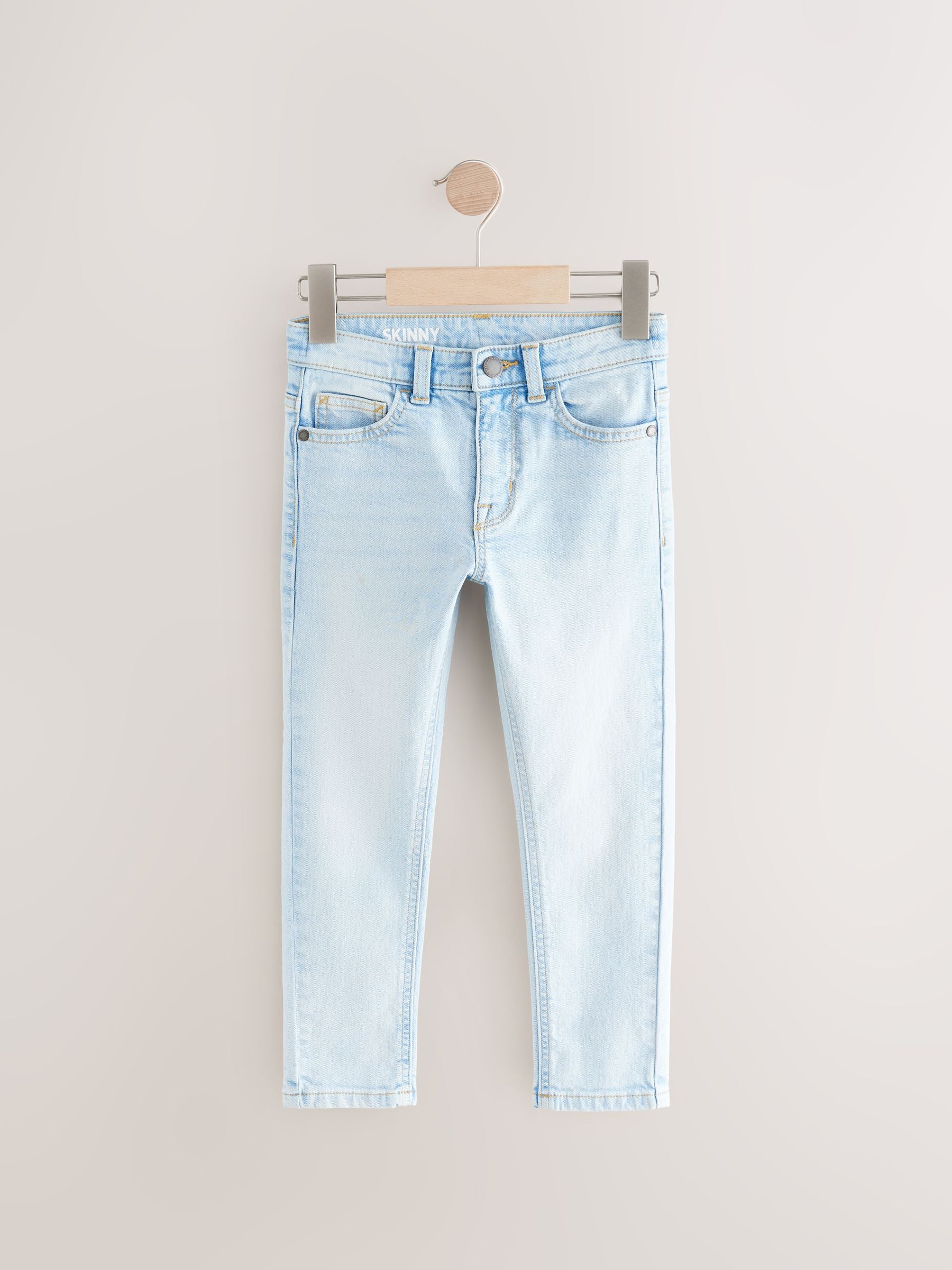 Bleach Wash Skinny Fit Stretch Jeans (3-17yrs)