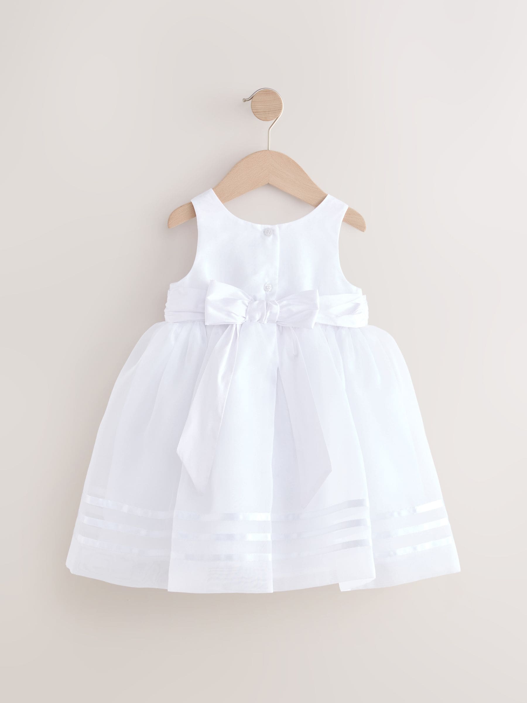 White Girl Organza Flower Dress (3mths-10yrs)