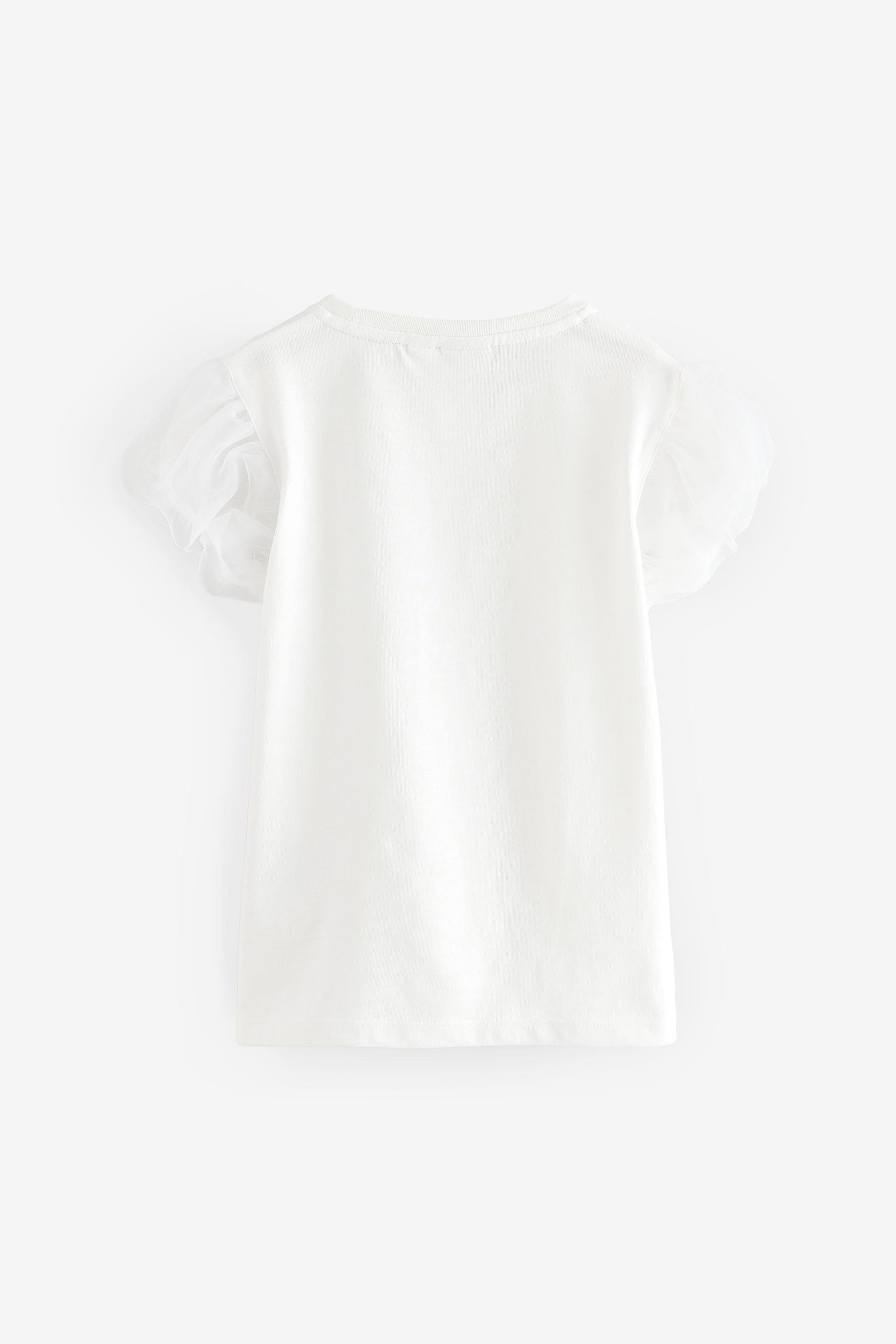 Baker by Ted Baker Organza Sleeve Hotfix T-Shirt