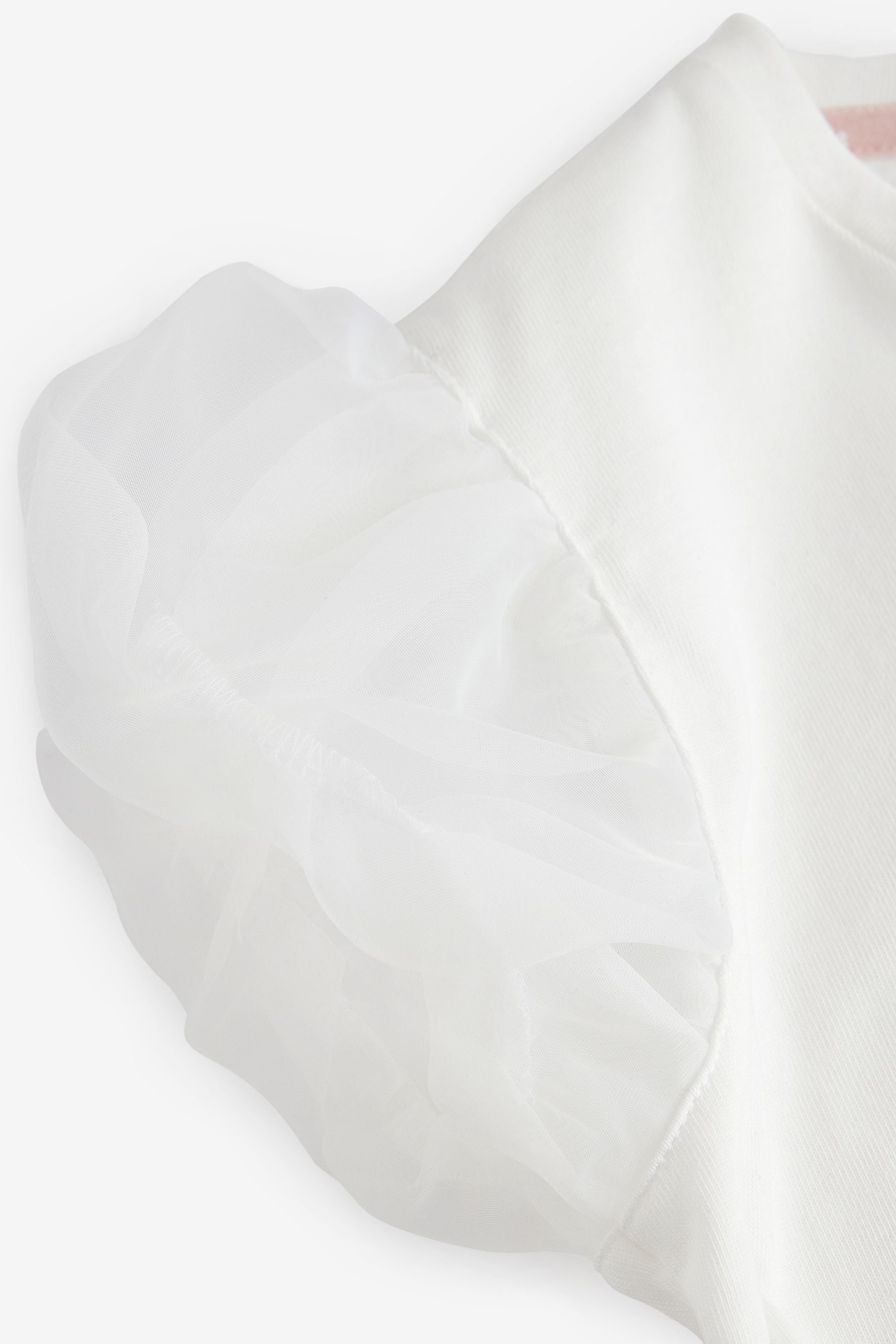 Baker by Ted Baker Organza Sleeve Hotfix T-Shirt