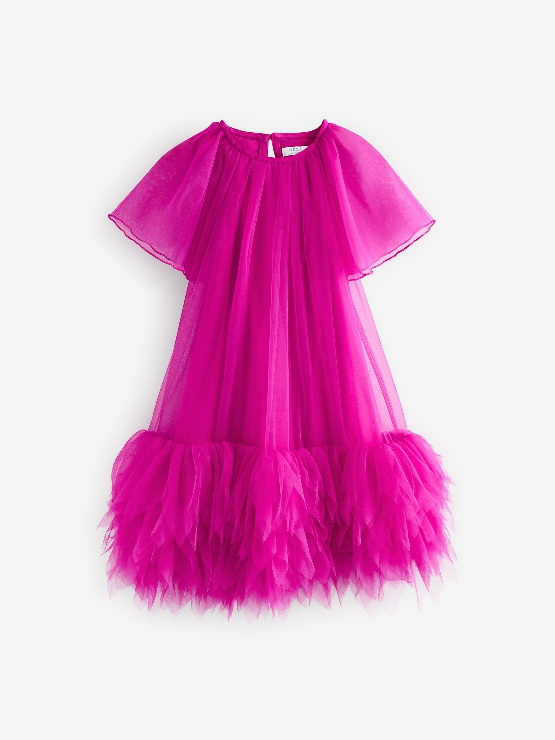 Pink Mesh Party Dress (3-16yrs)