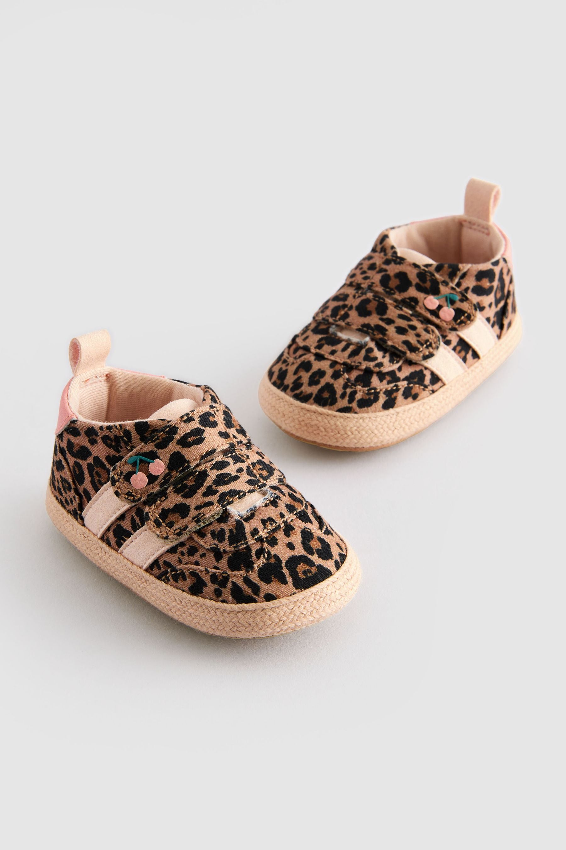 Animal Print Touch Fasten Baby Trainers (0-24mths)