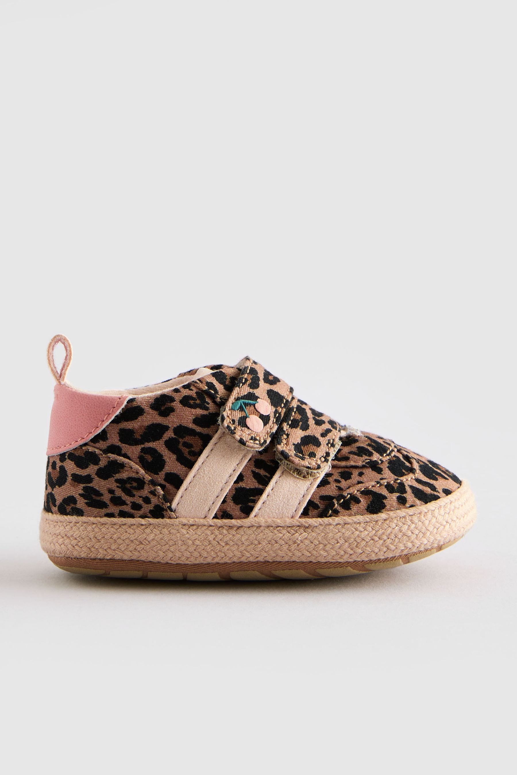 Animal Print Touch Fasten Baby Trainers (0-24mths)