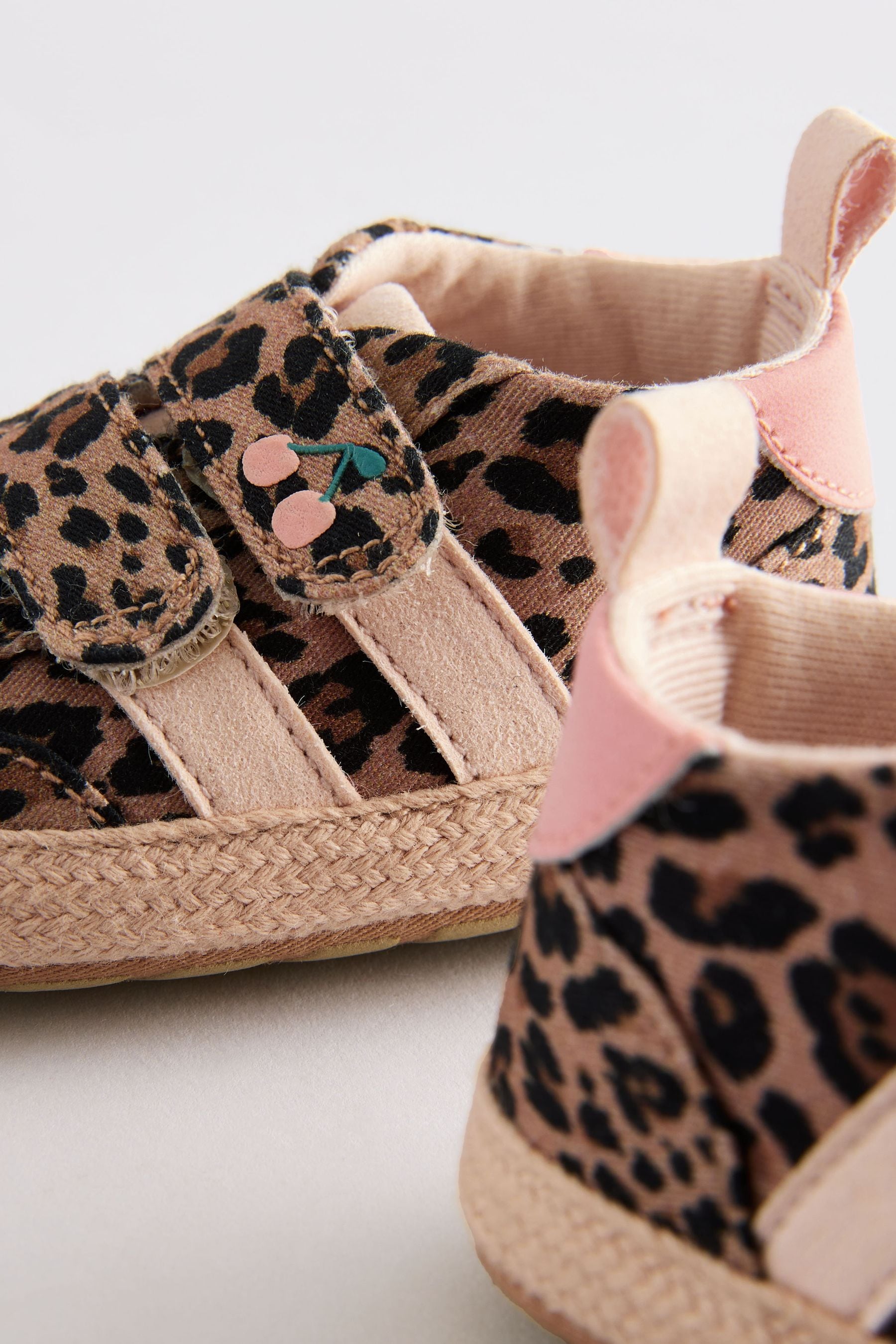 Animal Print Touch Fasten Baby Trainers (0-24mths)