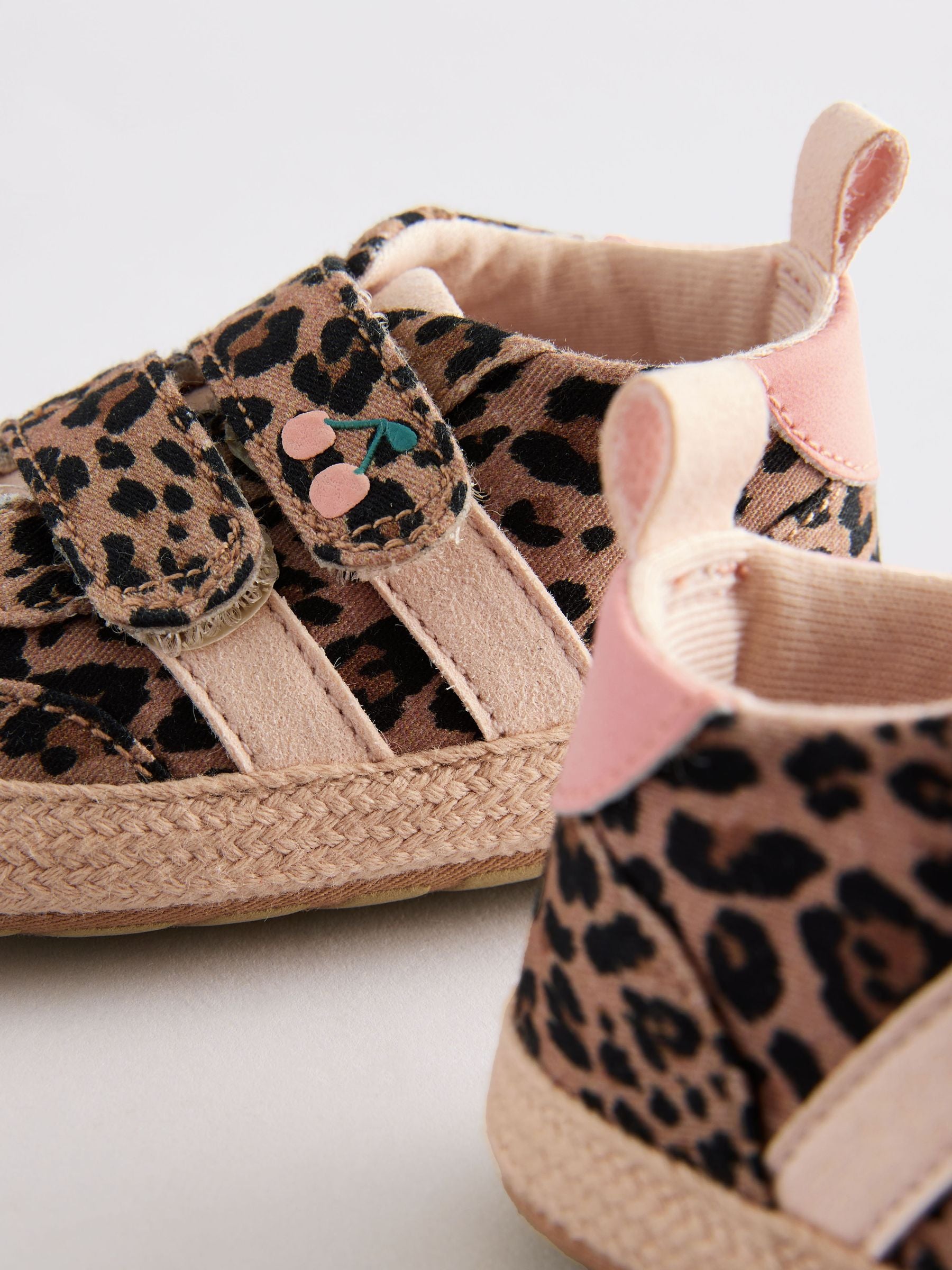 Animal Print Touch Fasten Baby Trainers (0-24mths)