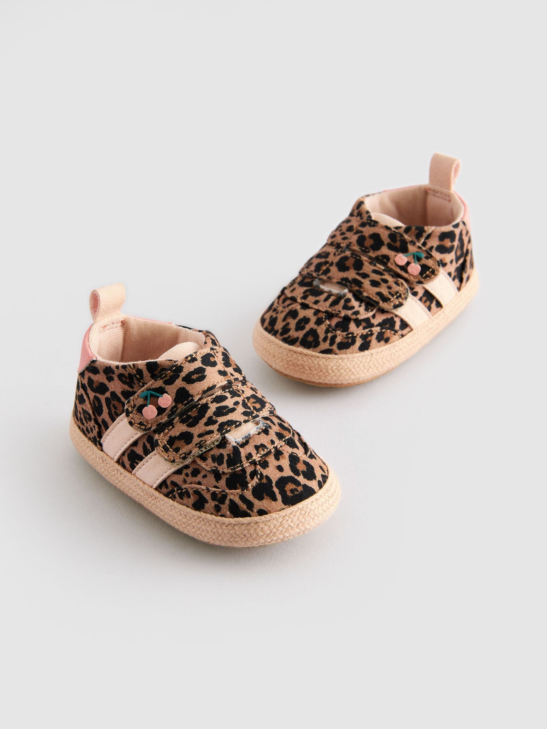 Animal Print Touch Fasten Baby Trainers (0-24mths)