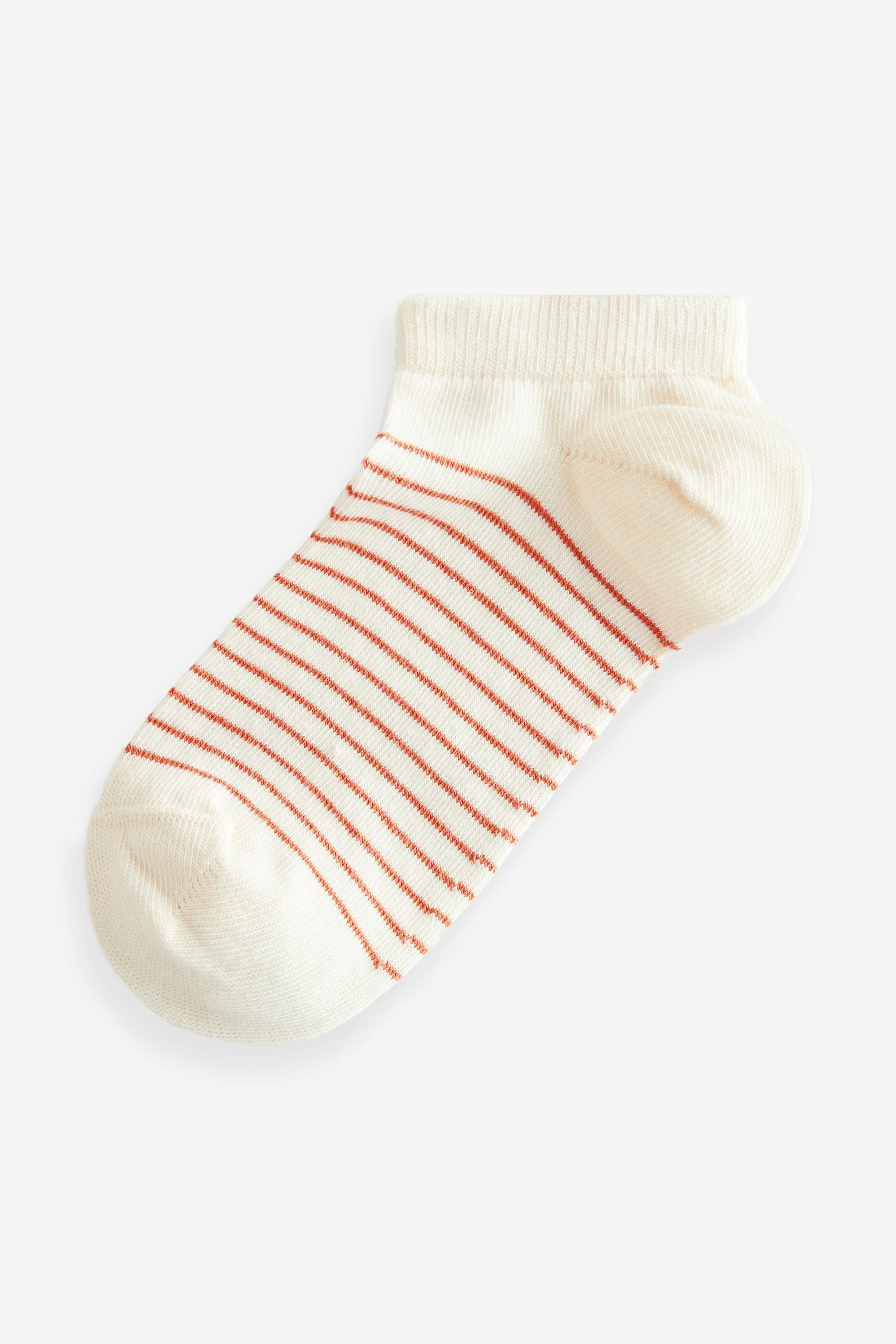 Multi Pastels 5 Pack Cotton Rich Stripe Trainer Socks