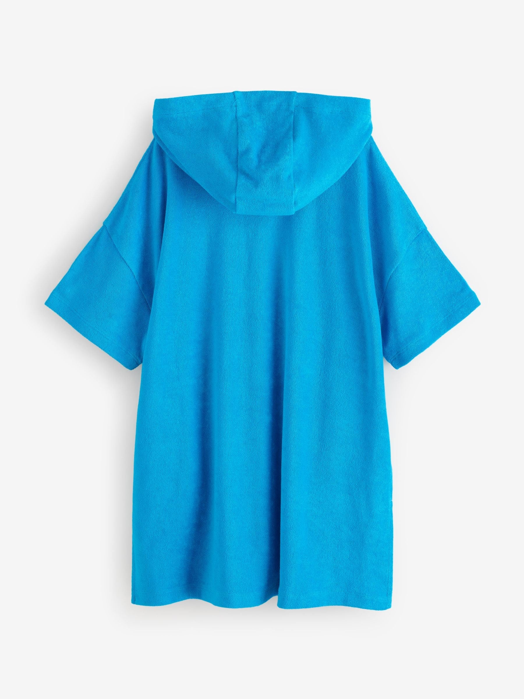 Bright Blue 100% Cotton Poncho Towel (3-16yrs) (3-16yrs)