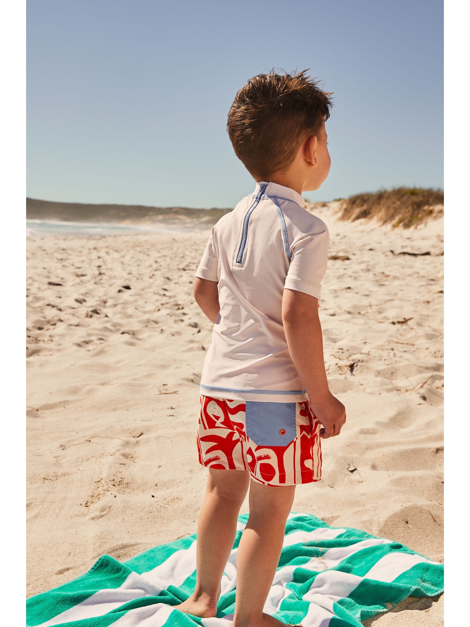 Red/White Rash Vest and Shorts Set (3mths-7yrs) (3mths-7yrs)