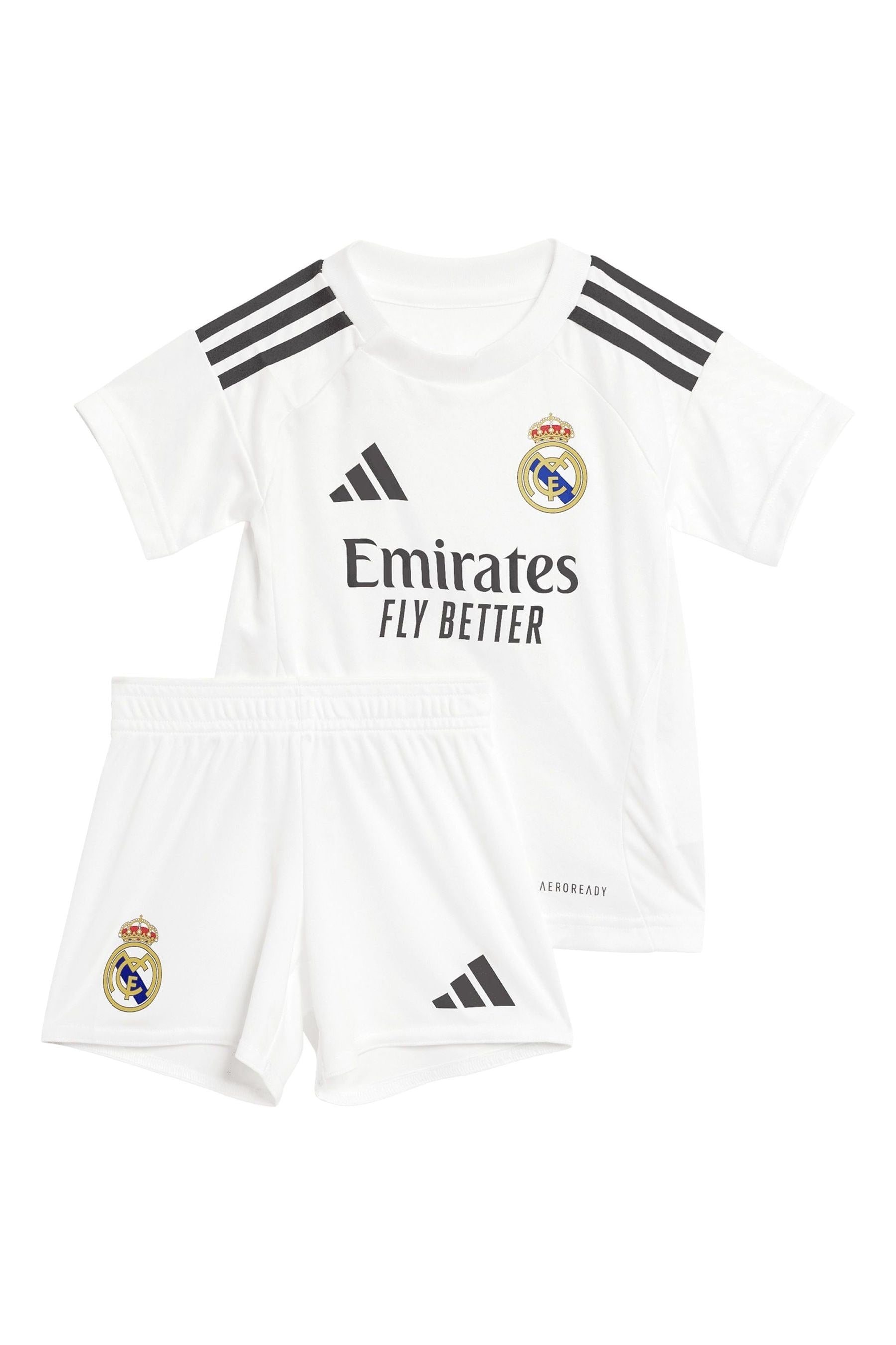 adidas White Real Madrid Home Babykit 2024-25