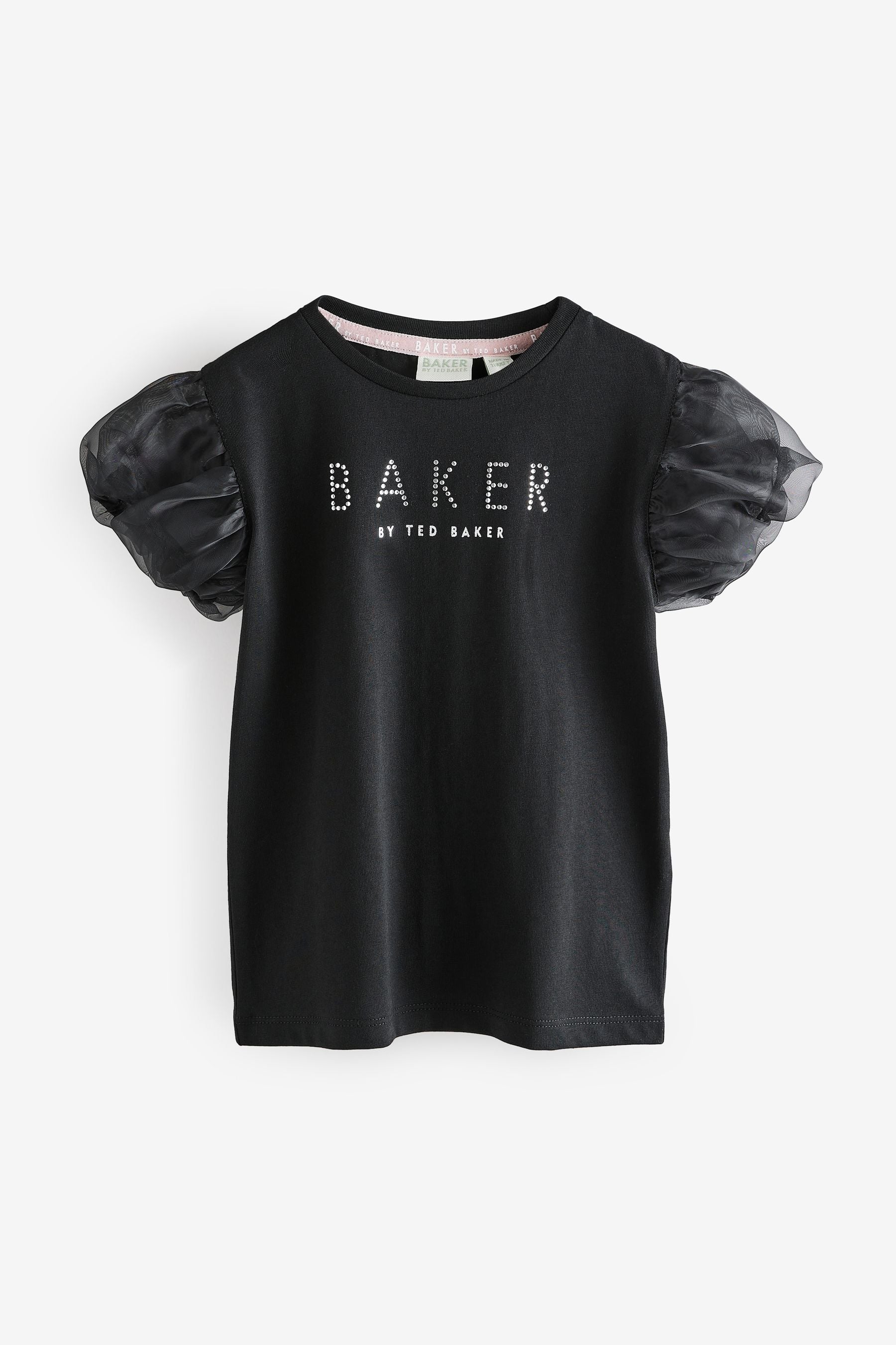 Baker by Ted Baker Organza Sleeve Hotfix T-Shirt