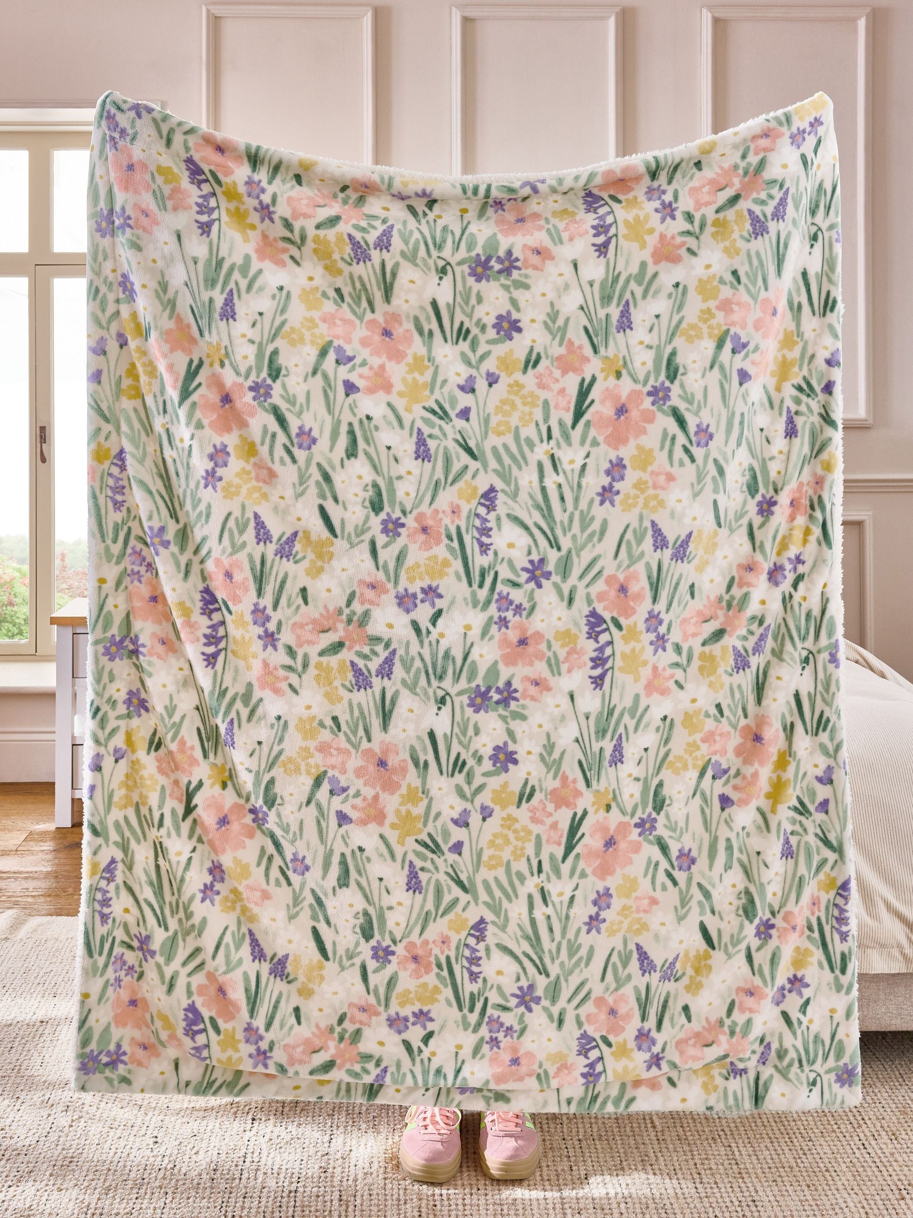 Multi Easter Floral Throw