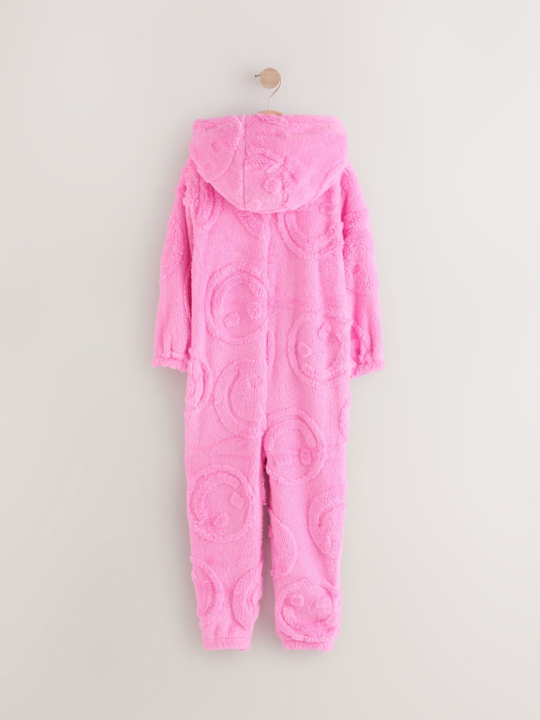 Pink Happy Face Fleece All-In-One (1.5-16yrs)