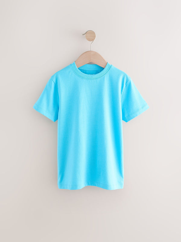 Aqua Blue Regular Fit Short Sleeve T-Shirt (3-17yrs)