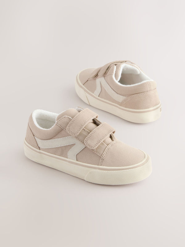 Neutral Wide Fit (G) Touch Fasten Strap Printed Trainers