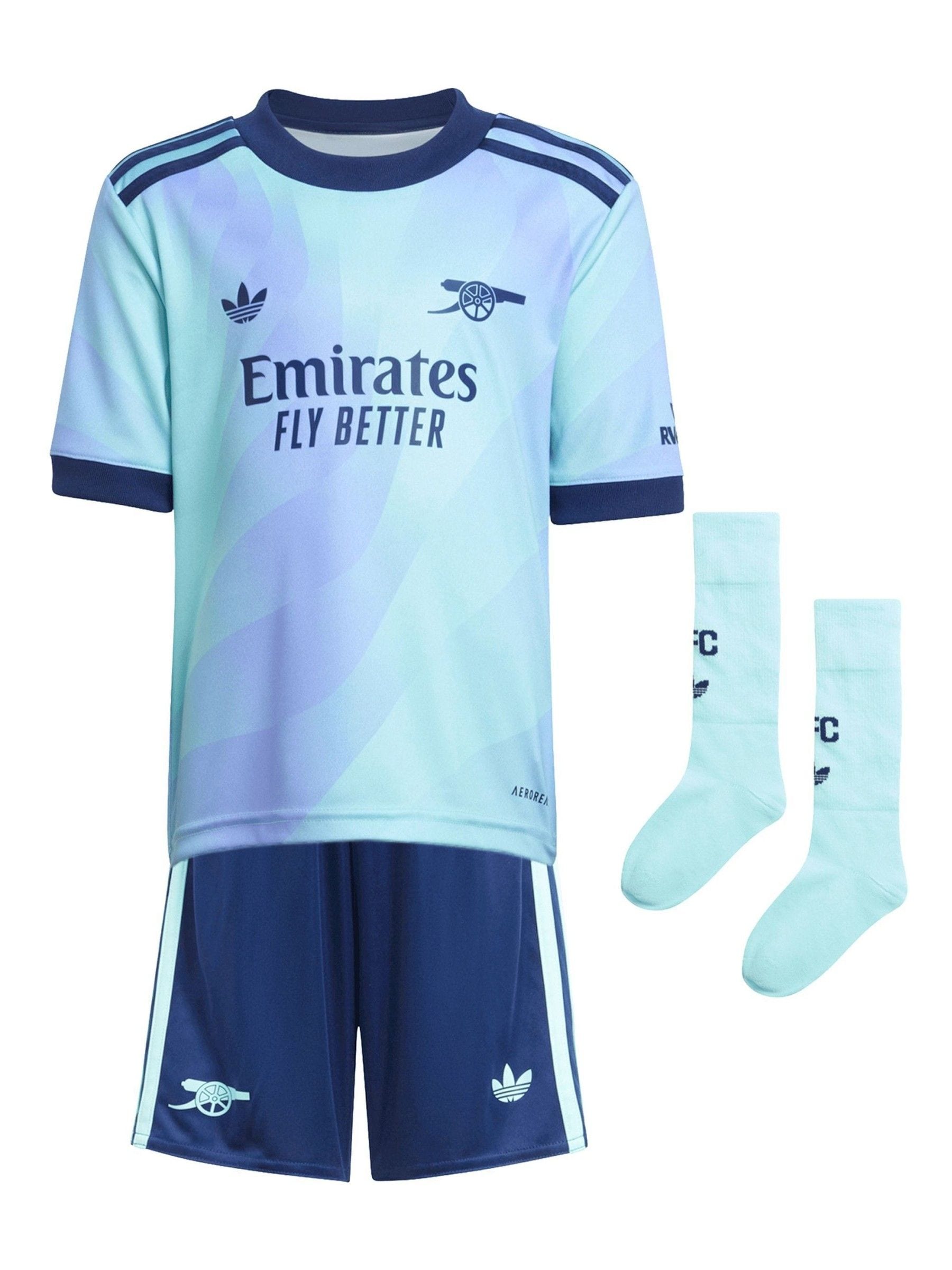 adidas Blue Arsenal Third Minikit Shirt 2024-25